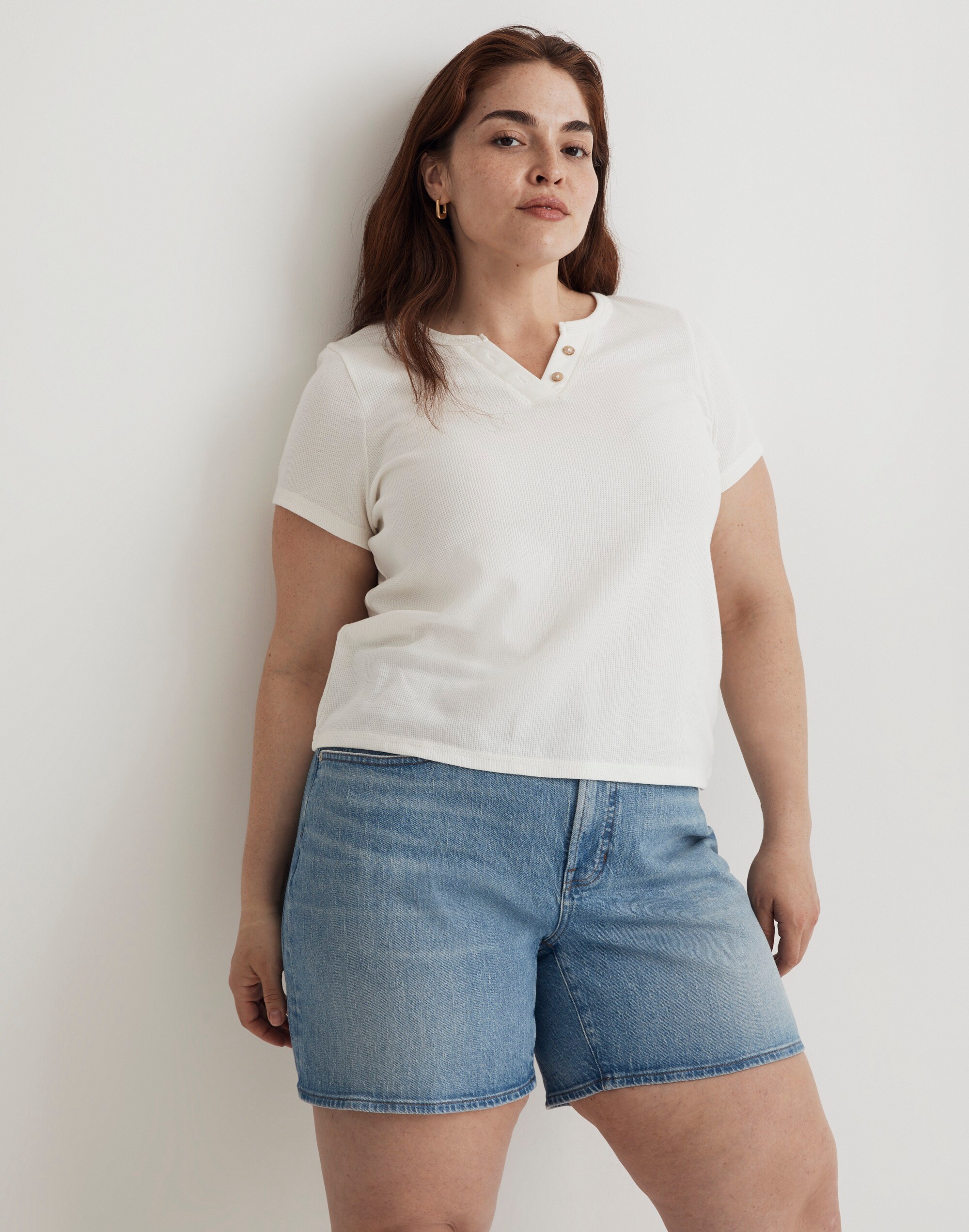 Plus Split-Neck Henley Tee