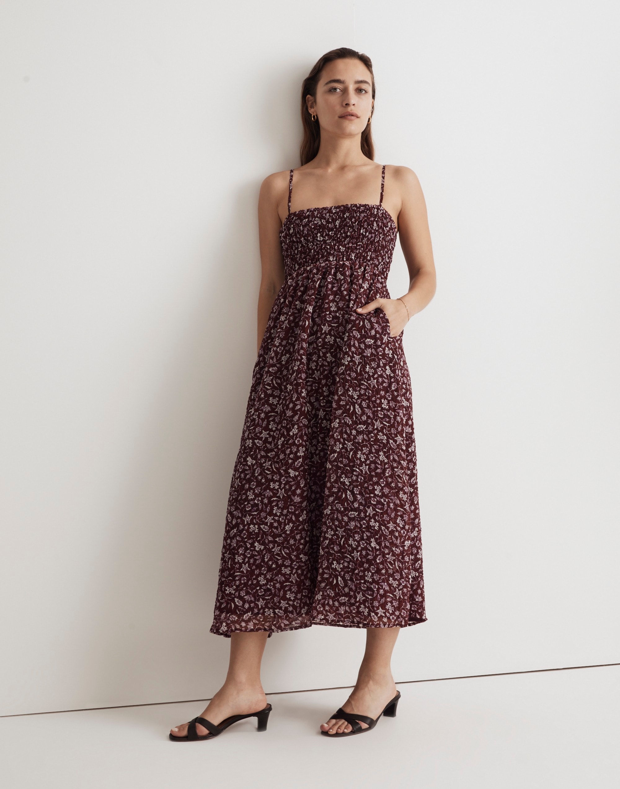 The Theo Sleeveless Midi Dress | Madewell