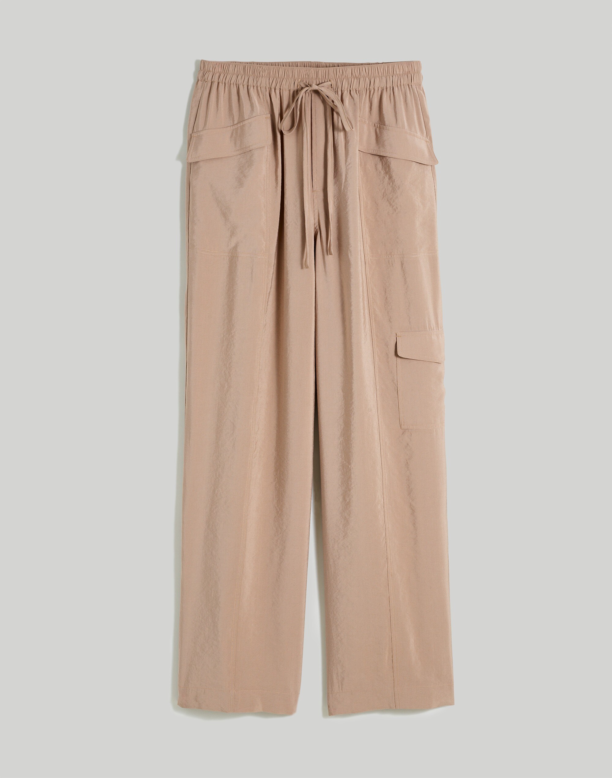 Plus  Straight Cargo Pants in Softdrape