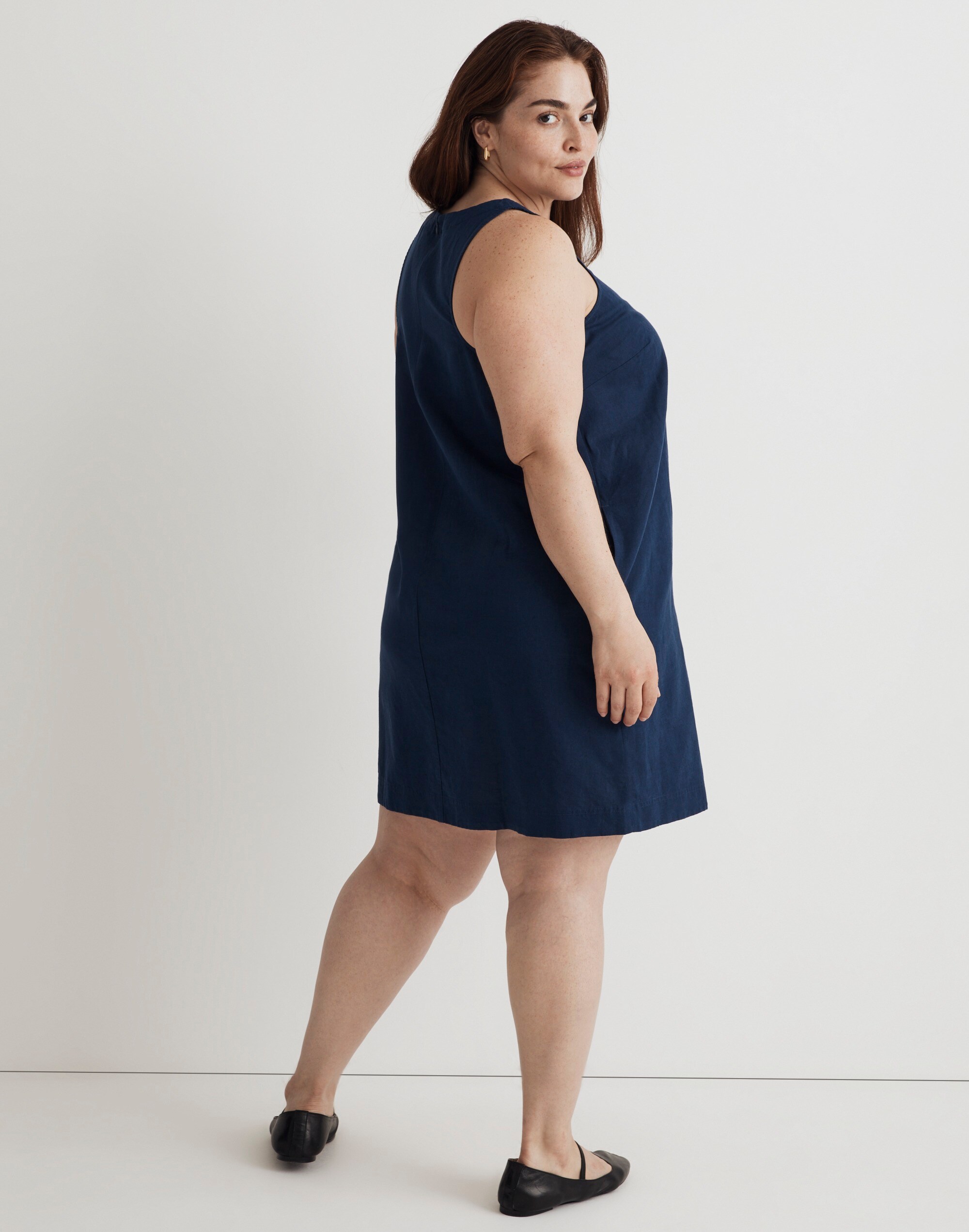 Plus Cutaway Tank Mini Dress