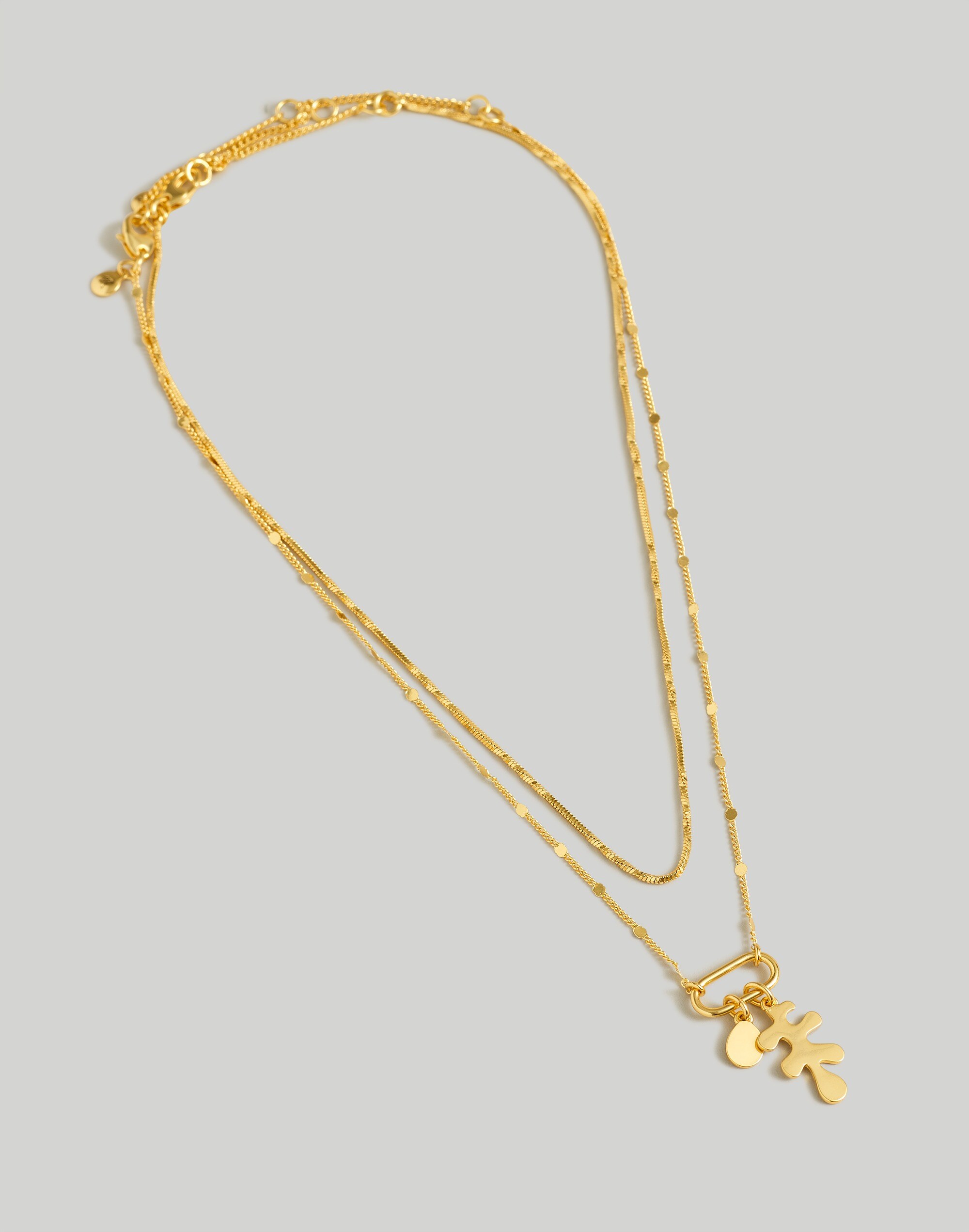 Two-Piece Abstract Pendant Necklace Set