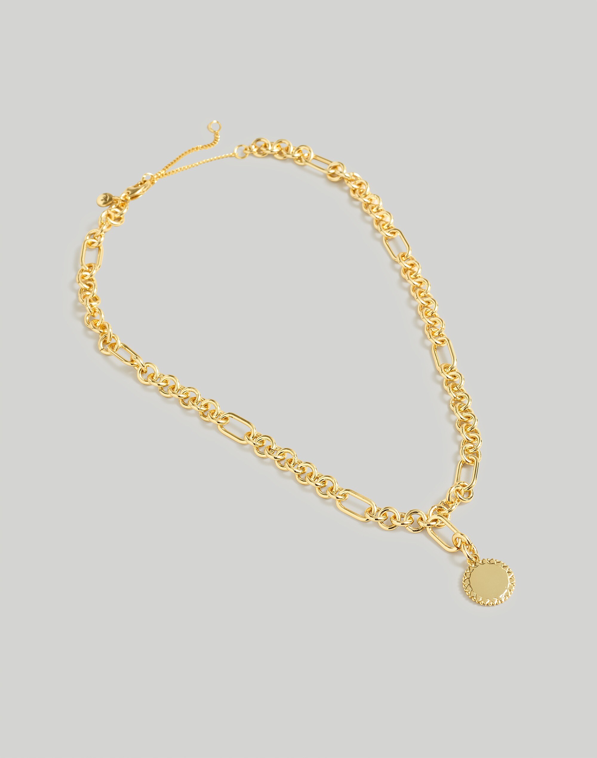 Sun Pendant Lariat Necklace