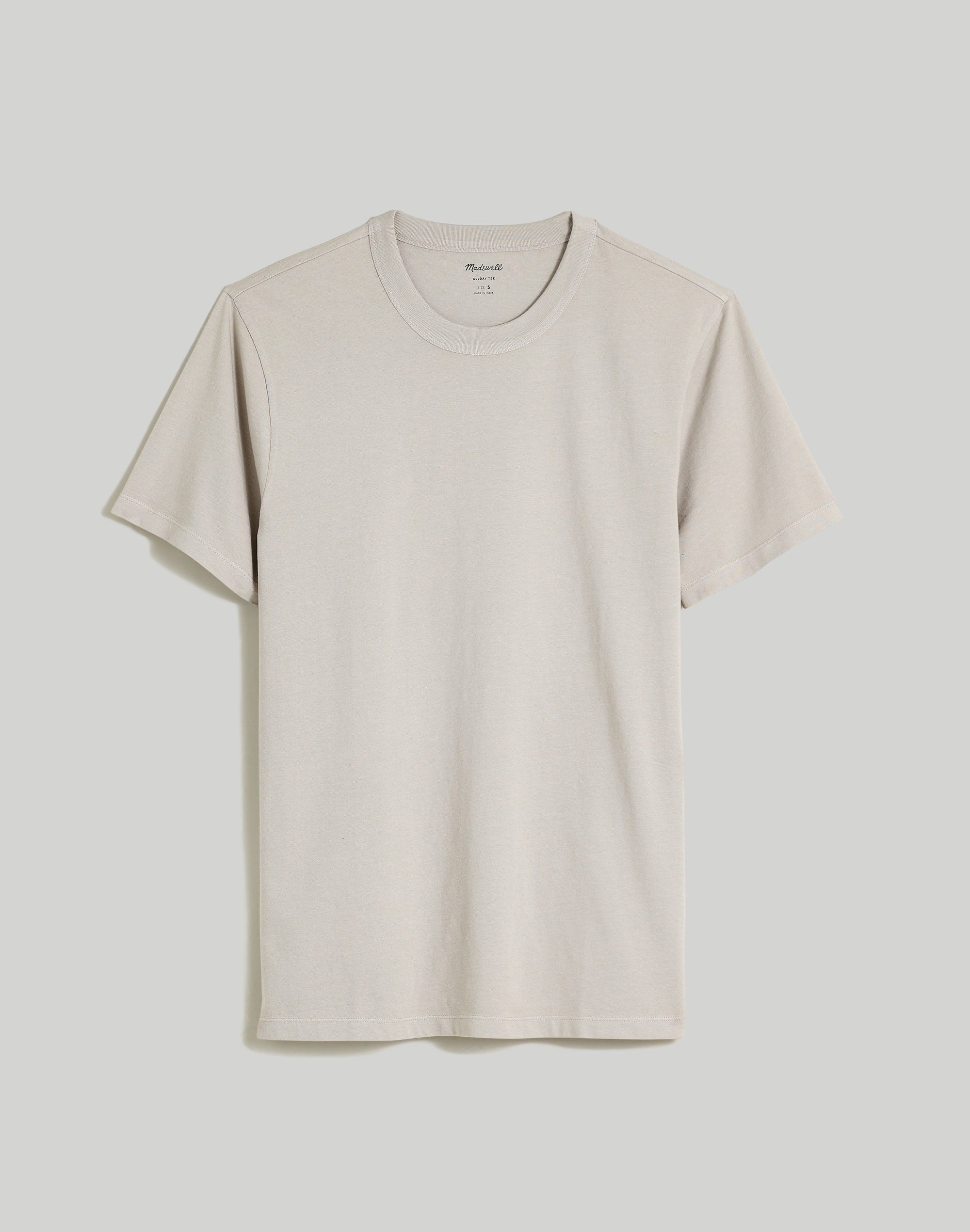 Garment-Dyed Allday Crewneck Tee in steel dawn image 5