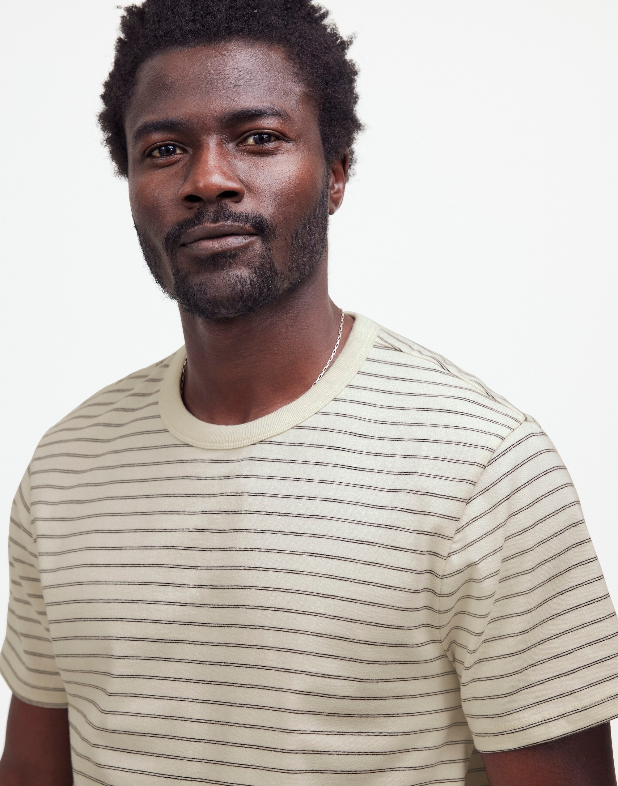 Garment-Dyed Allday Crewneck Tee in true black image 5