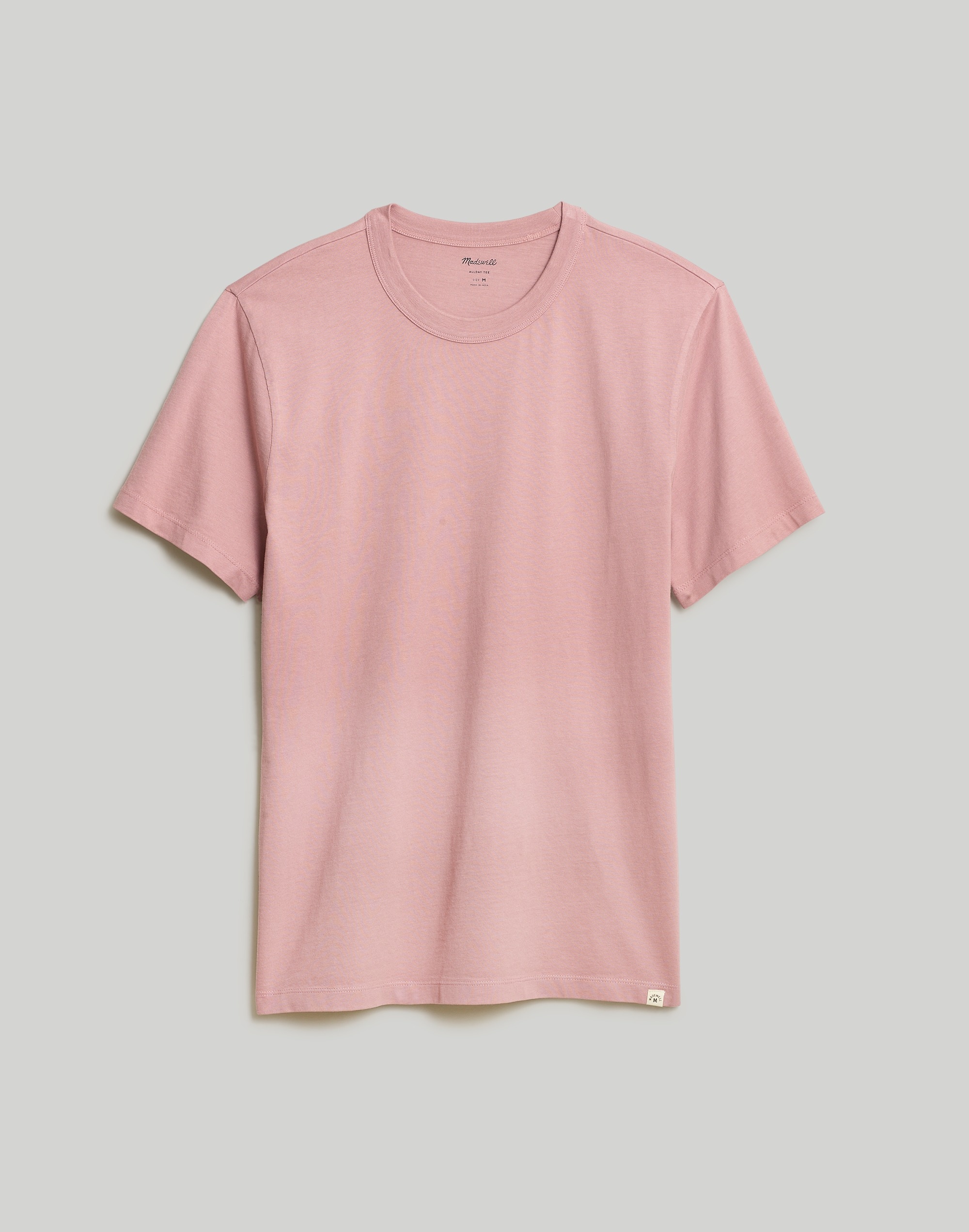 Garment-dyed Allday Crewneck Tee In Pale Thistle
