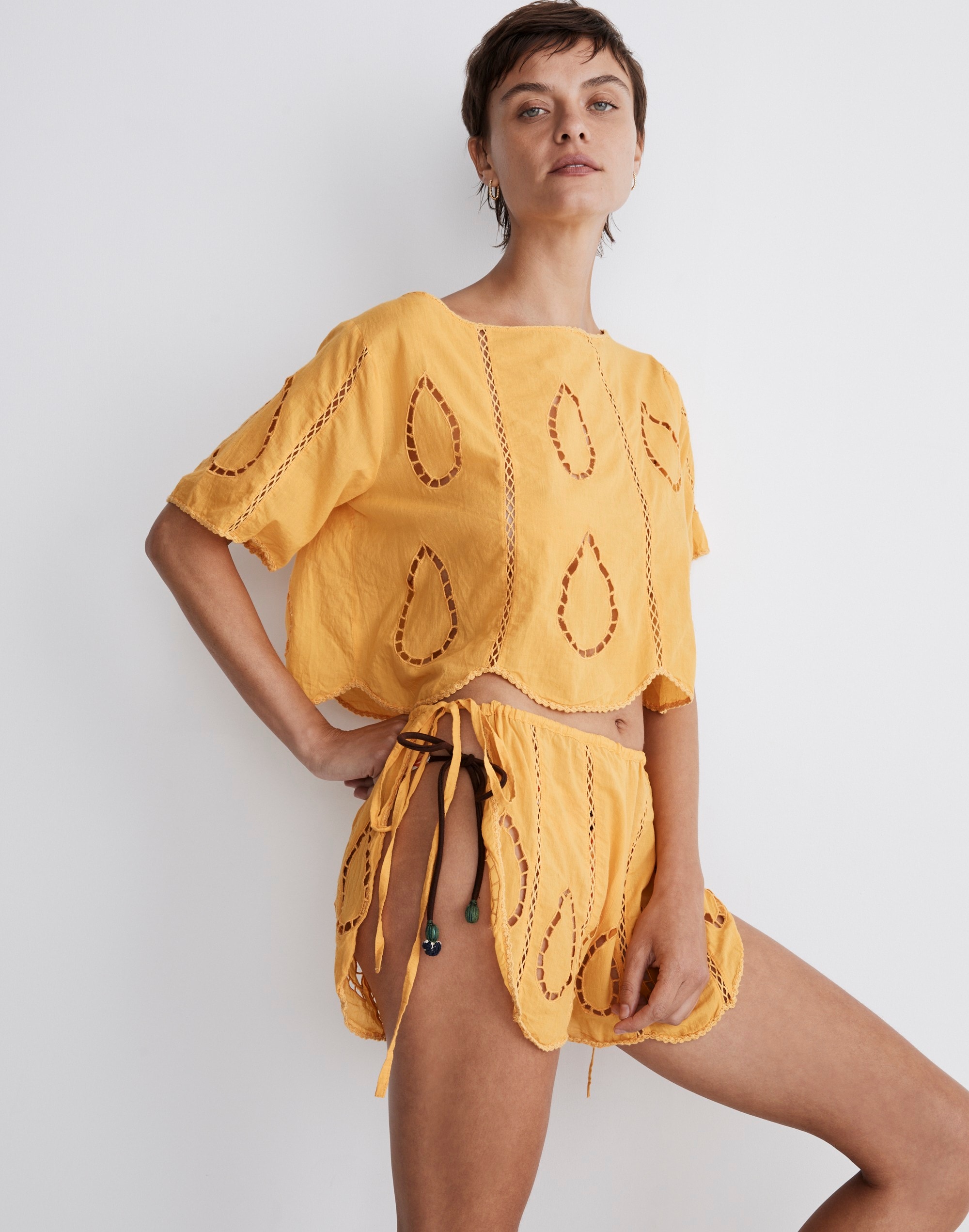 agua bendita bree cover-up shorts