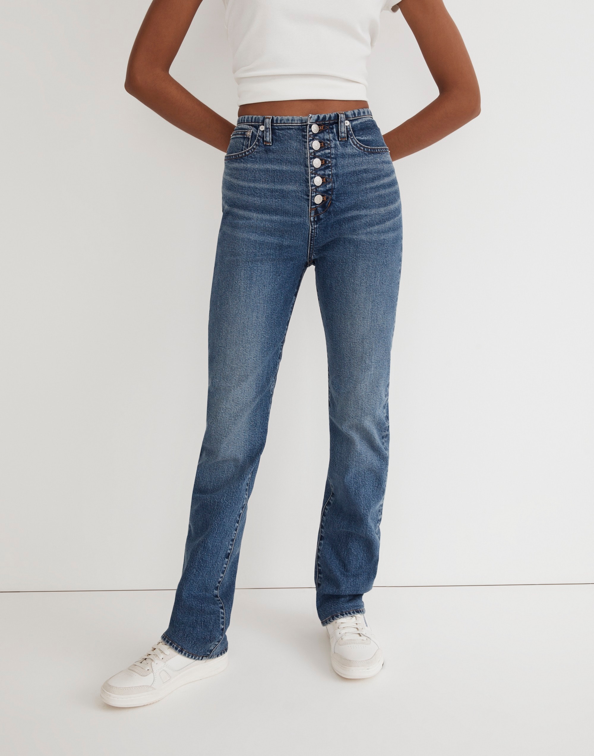 The '90s Straight Jean in Liola Wash: Binded-Waist Edition