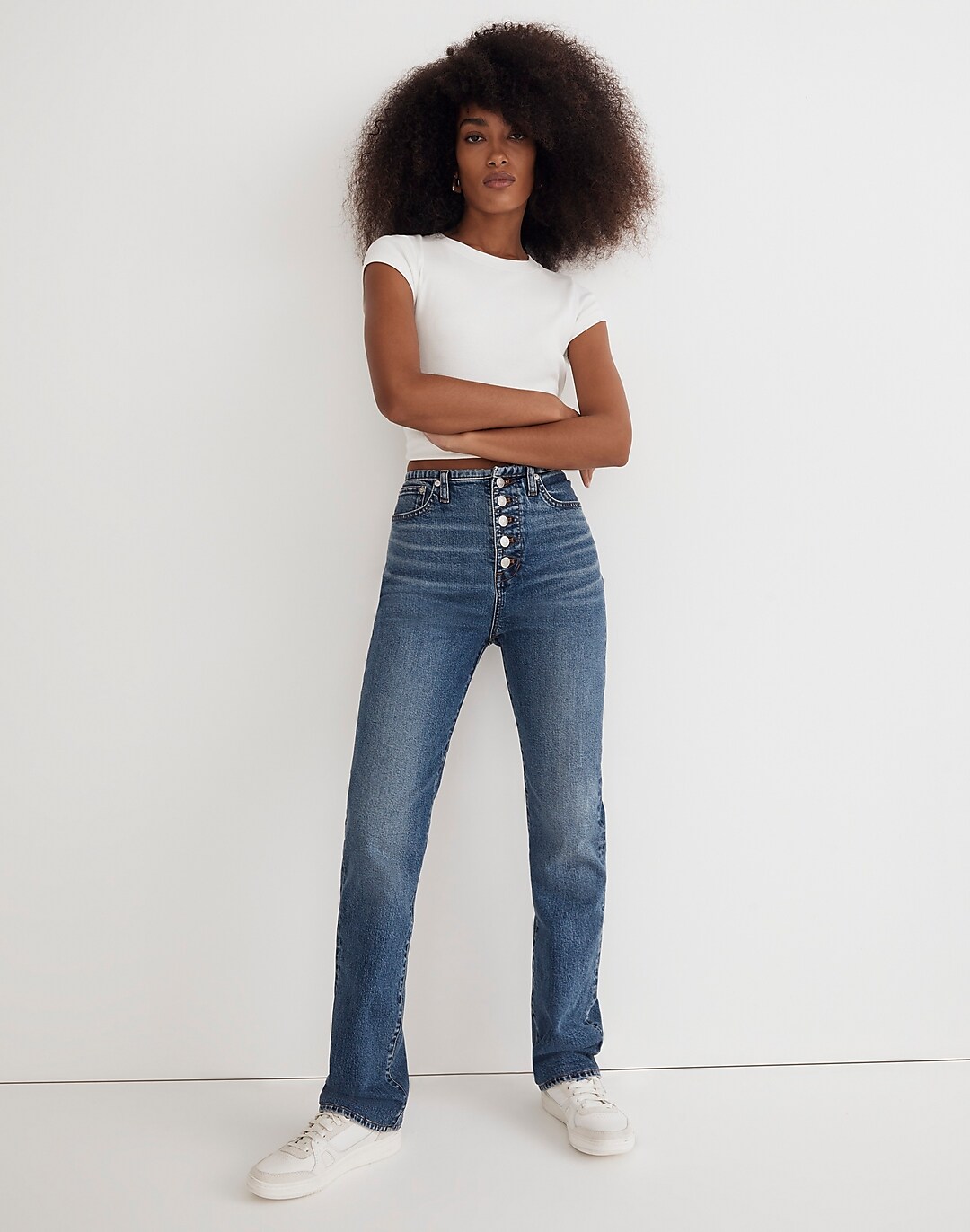 The '90s Straight Jean in Liola Wash: Binded-Waist Edition