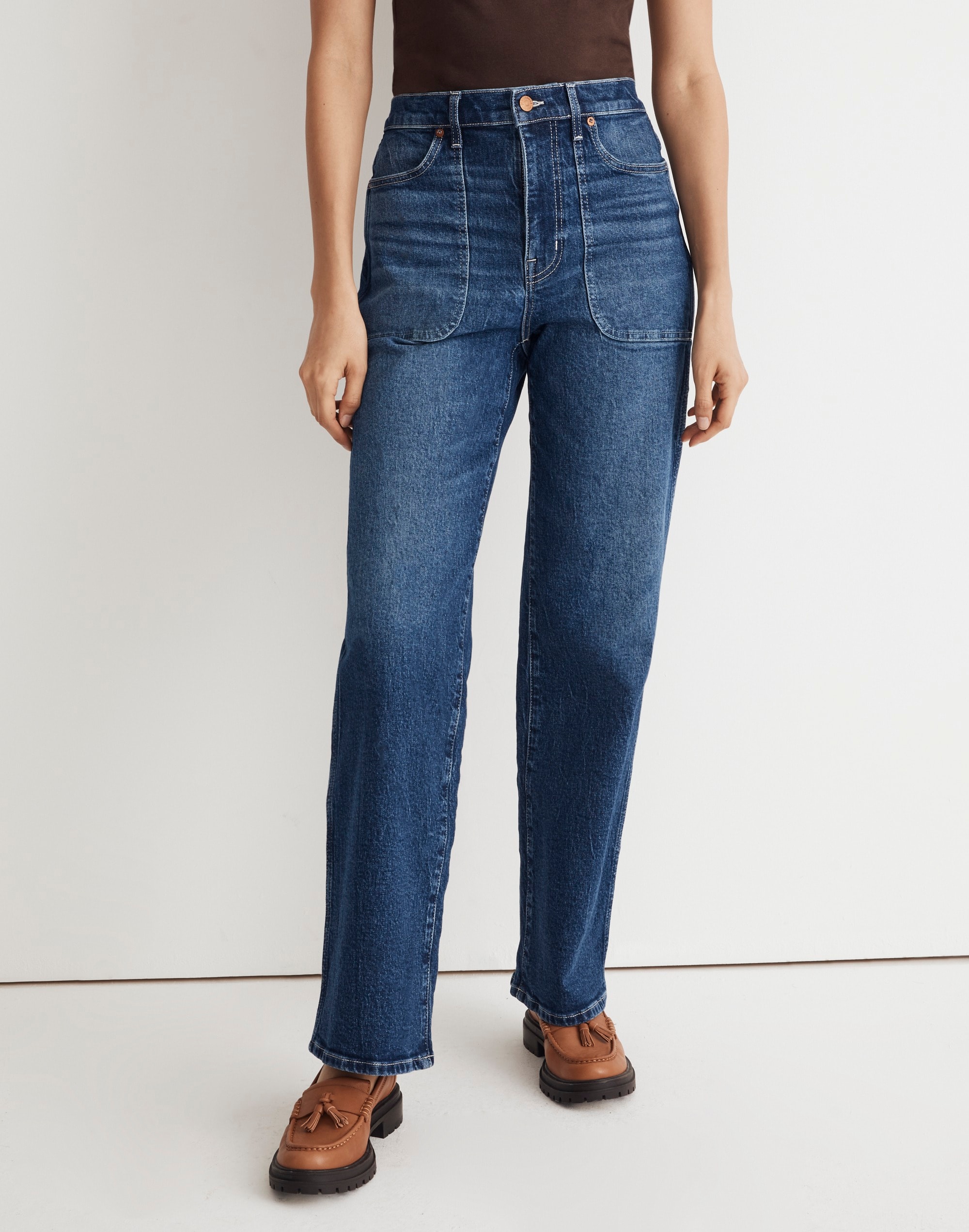 The Perfect Vintage Wide-Leg Jean in Raynor Wash: Pocket Edition
