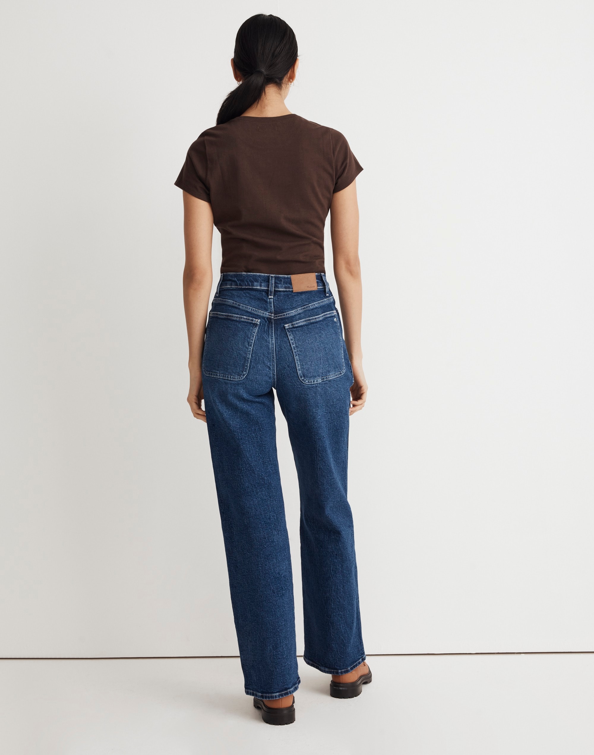 The Perfect Vintage Wide-Leg Jean in Raynor Wash: Pocket Edition