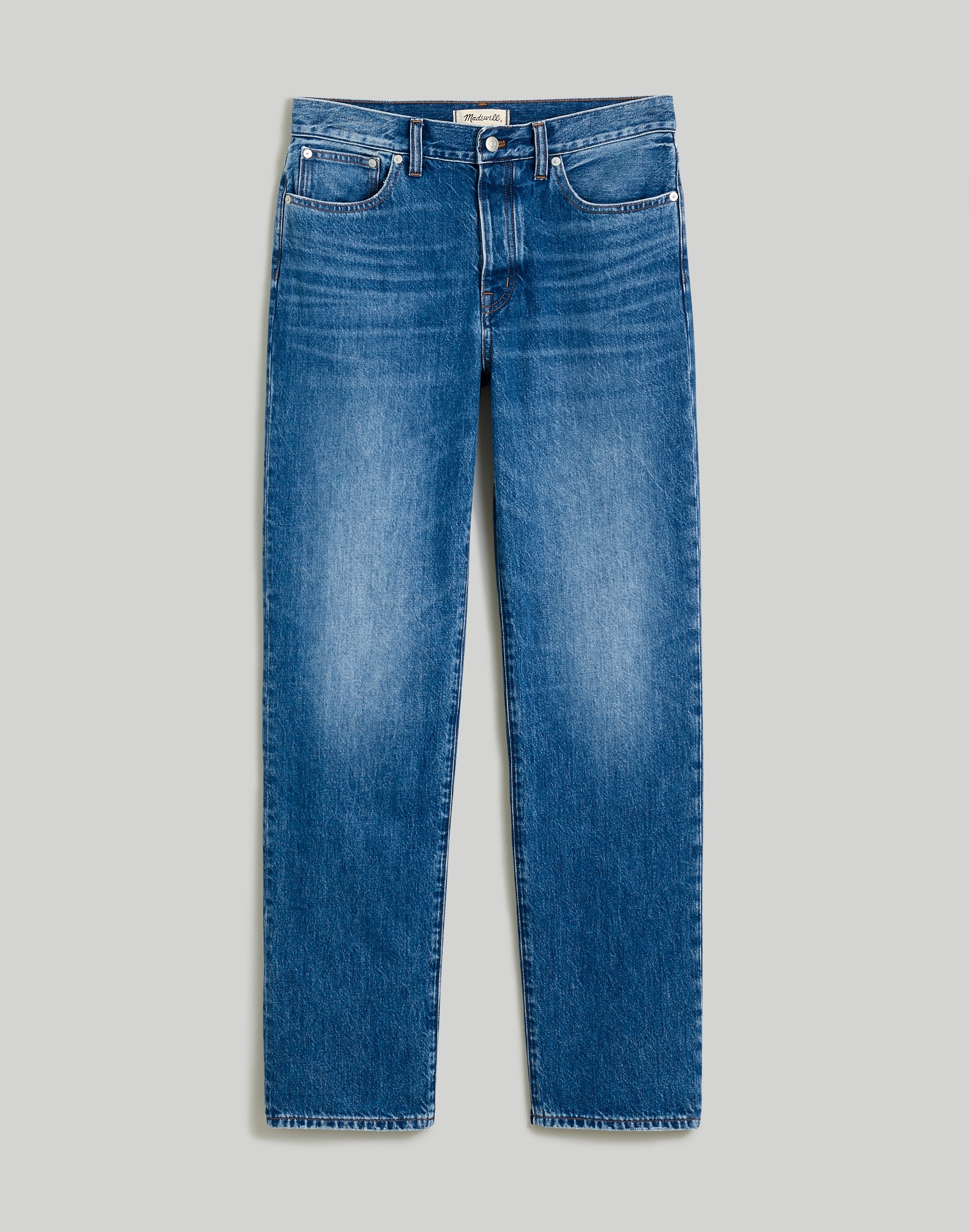 Low-Slung Straight Jeans