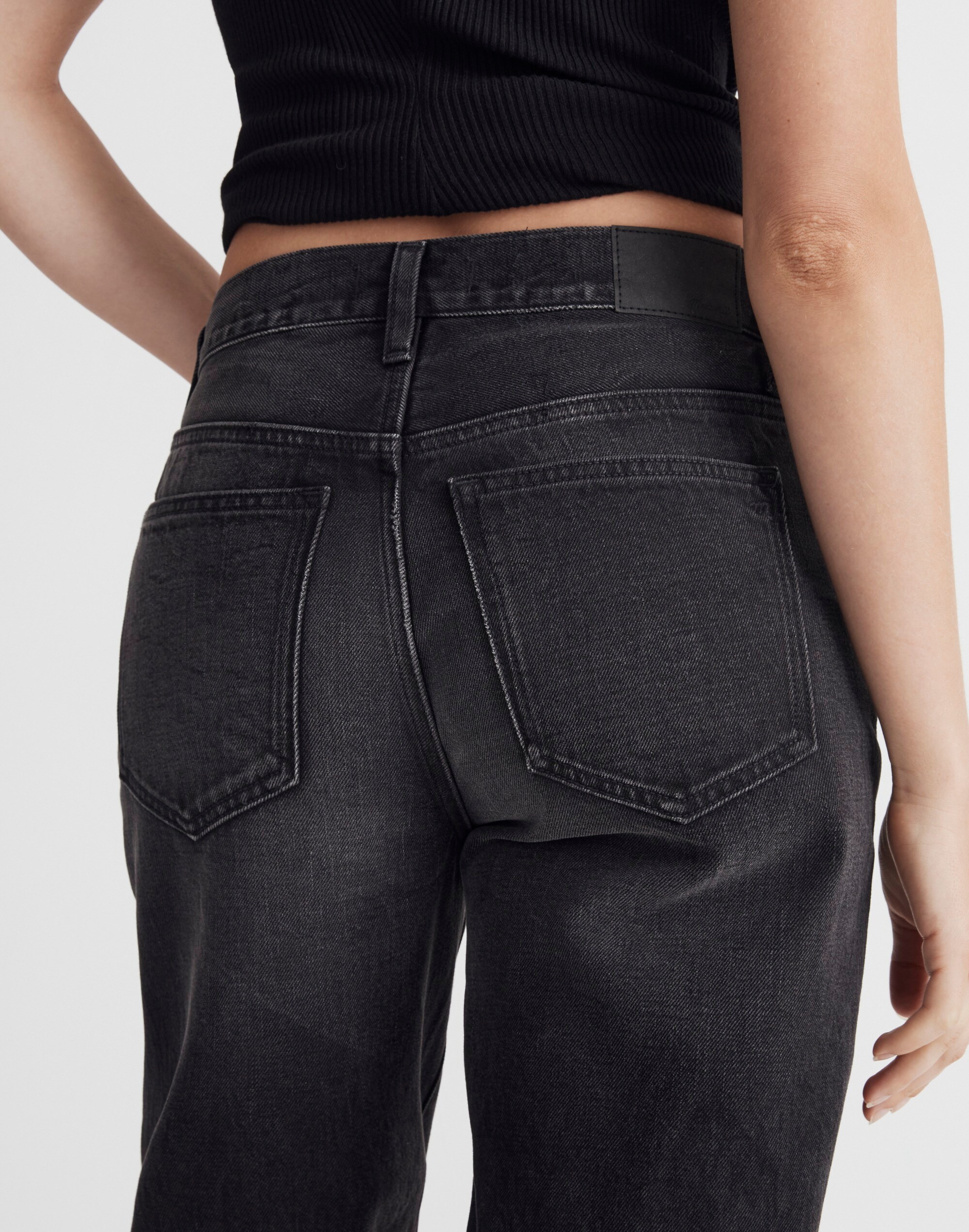 Petite Low-Slung Straight Jeans