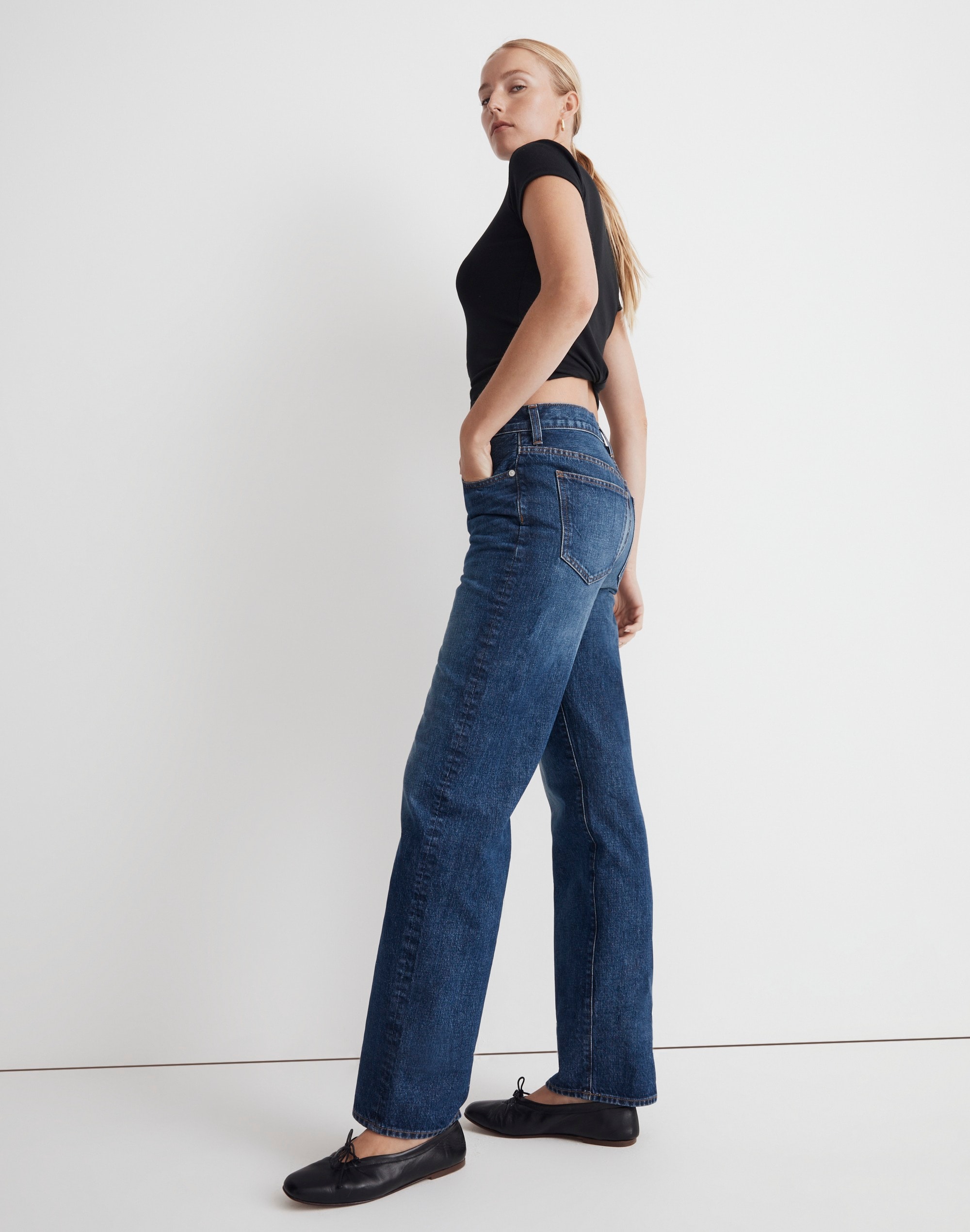 Tall Low-Slung Straight Jeans