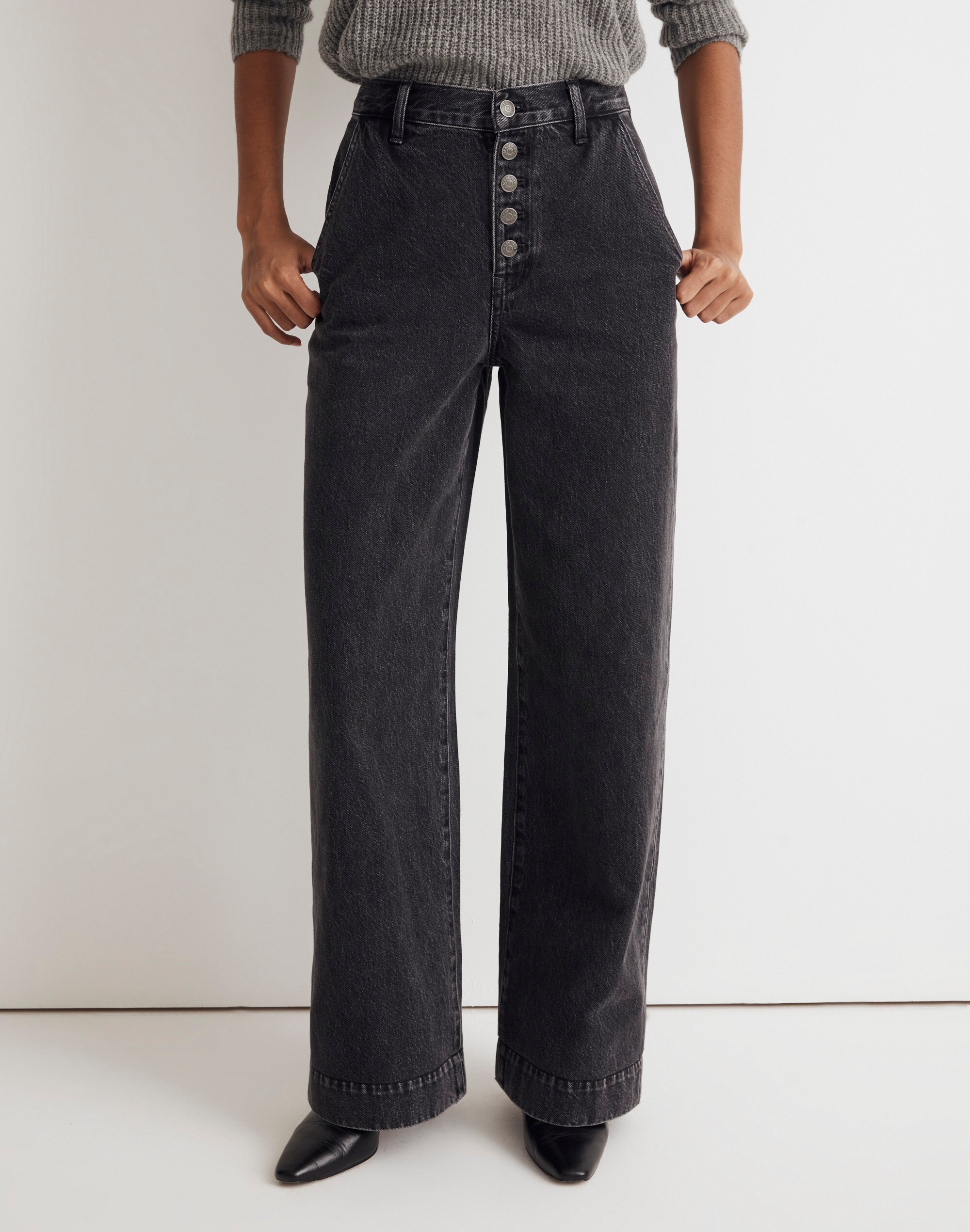 Petite Superwide-Leg Jeans