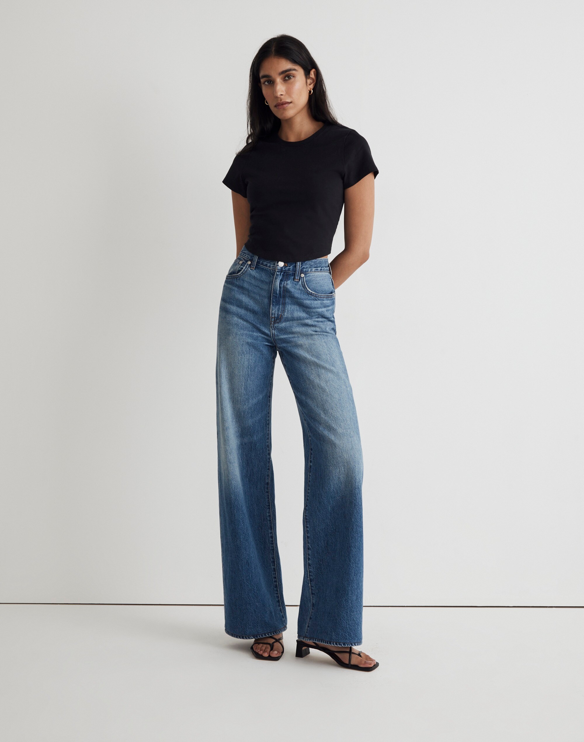 superwide-leg jeans in fannin wash