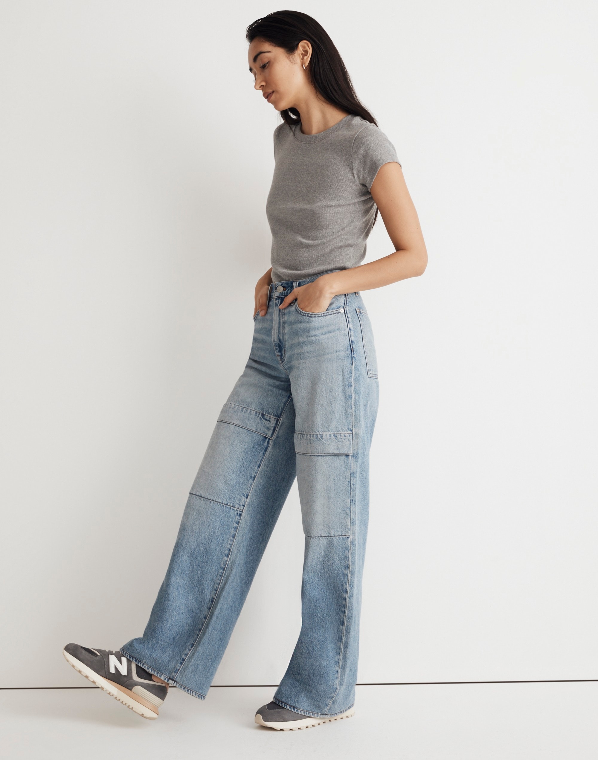 Superwide-Leg Jeans in Larkins Wash