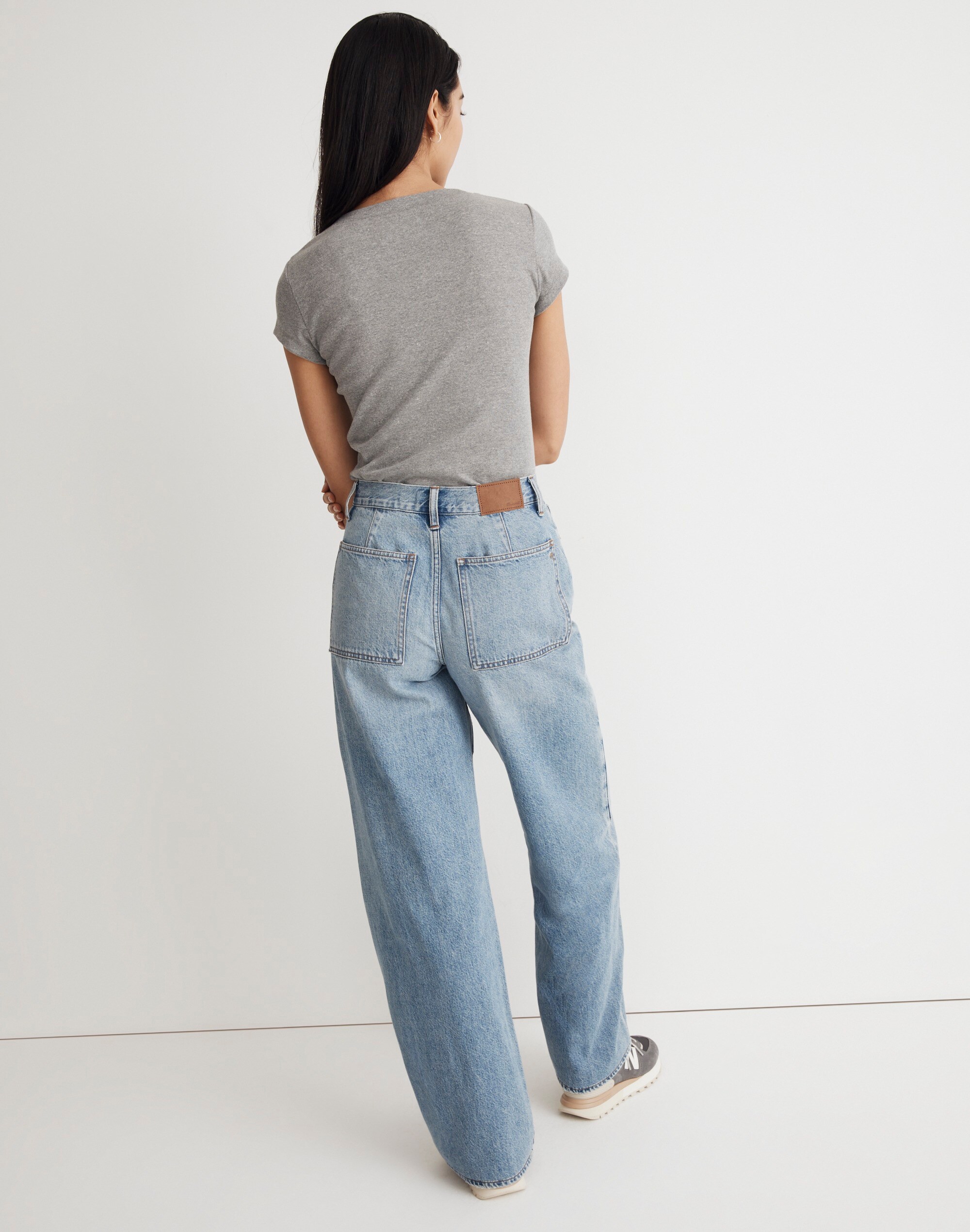 Superwide-Leg Jeans in Larkins Wash