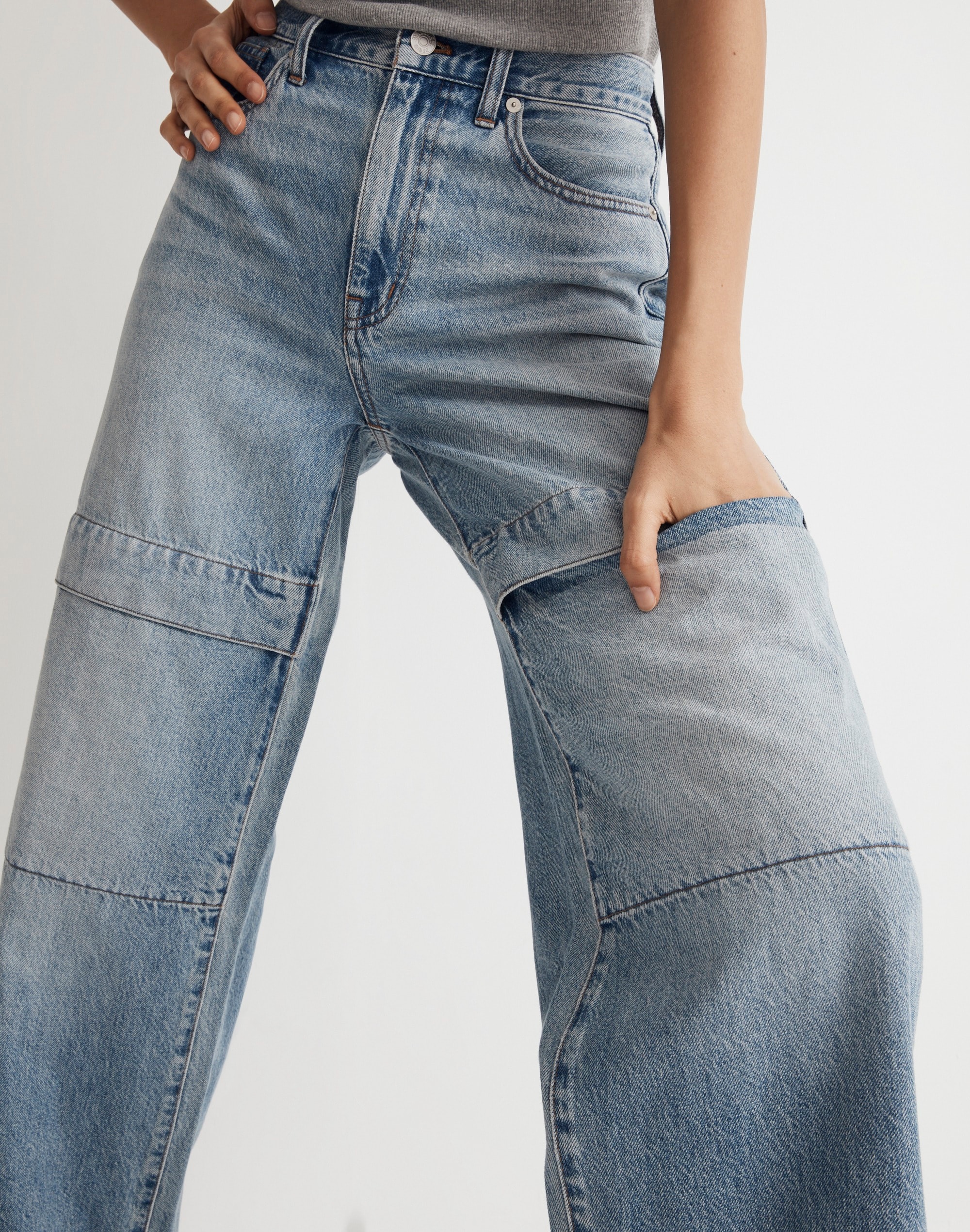 Superwide-Leg Jeans in Larkins Wash