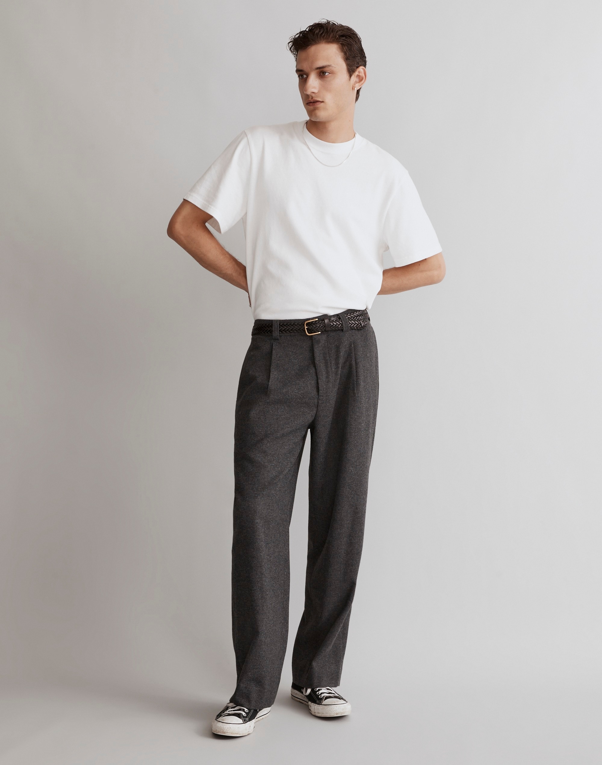 The Roebling Pleated Trousers Italian Fabric