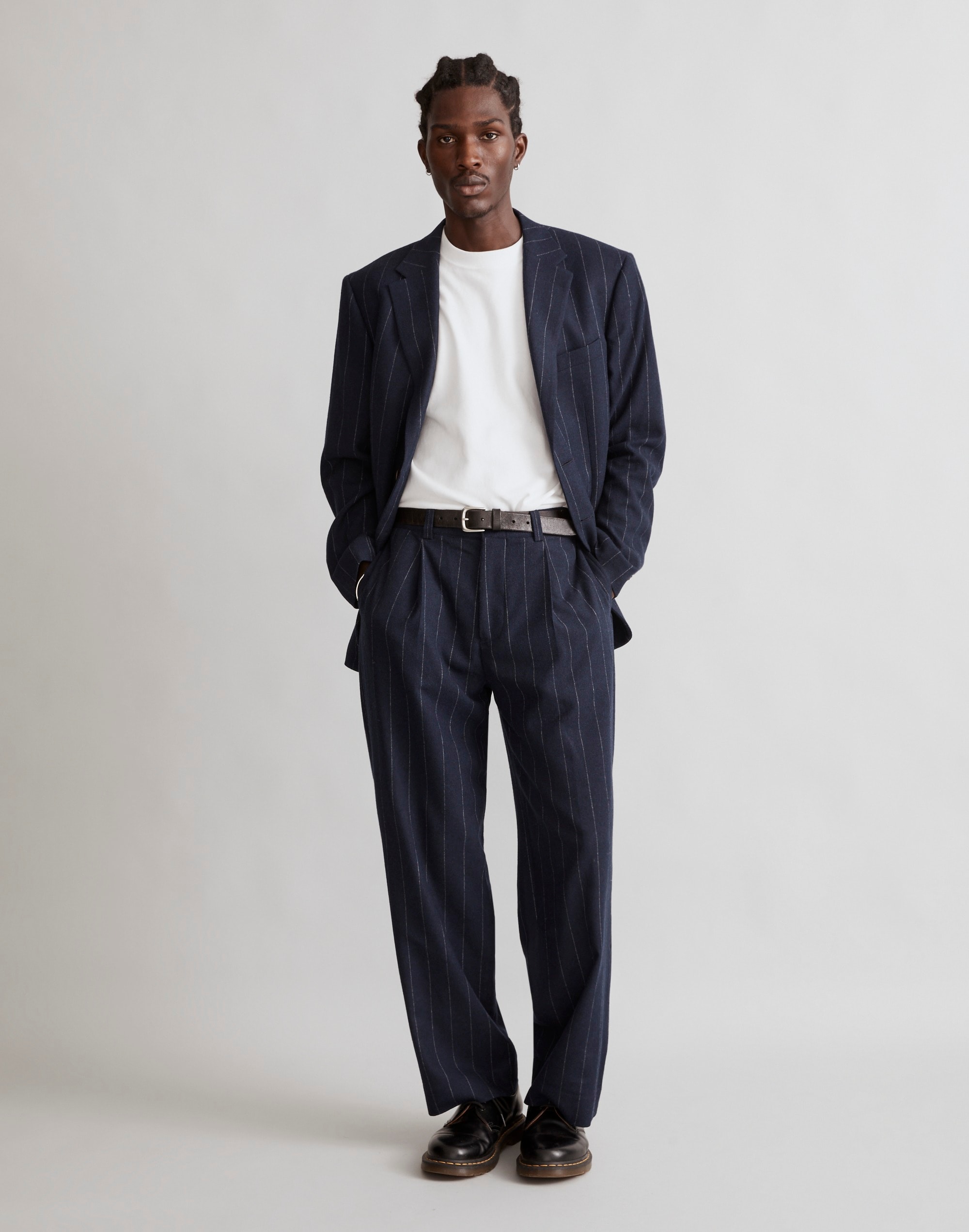 The Roebling Pleated Trousers in Italian Fabric