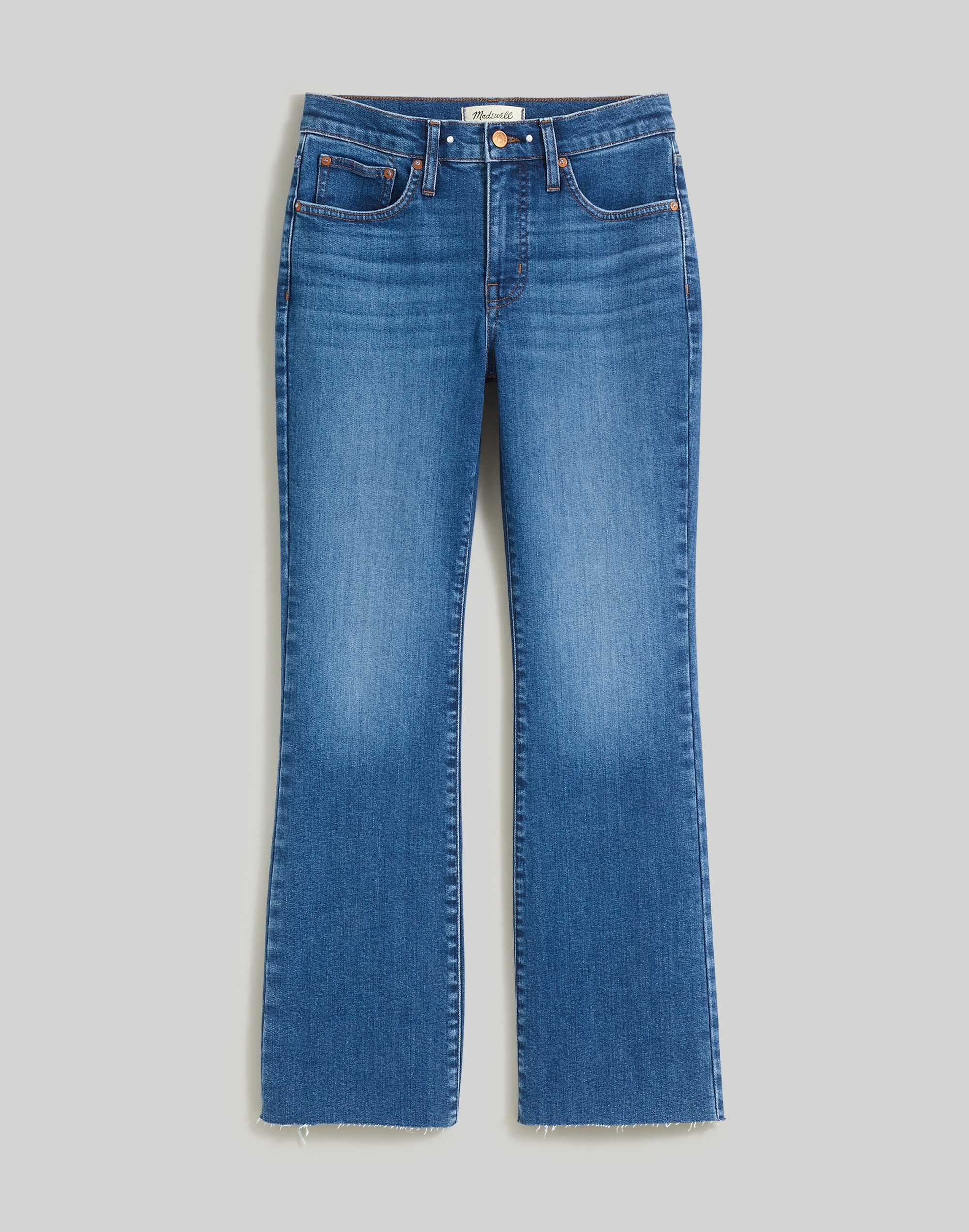 Kick Out Crop Jeans Brinton Wash: Raw-Hem Edition