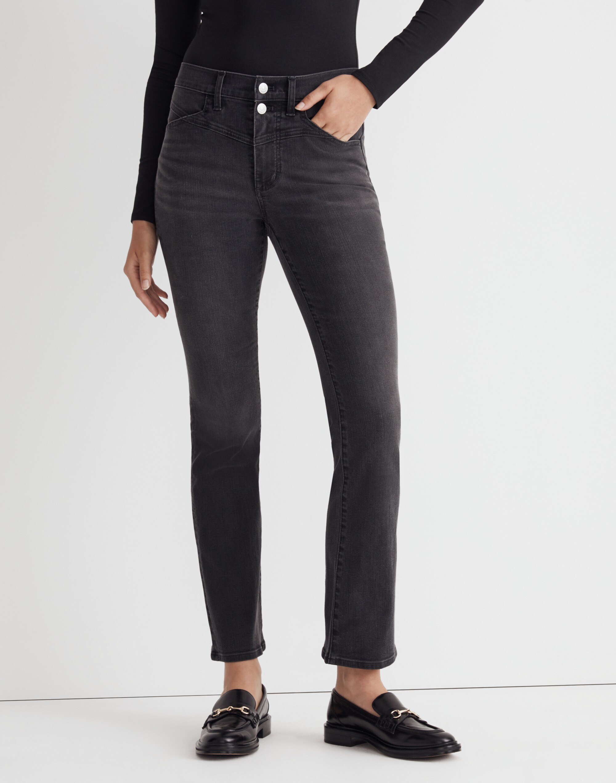 Tall Kick Out Crop Jeans in Beckley Wash
