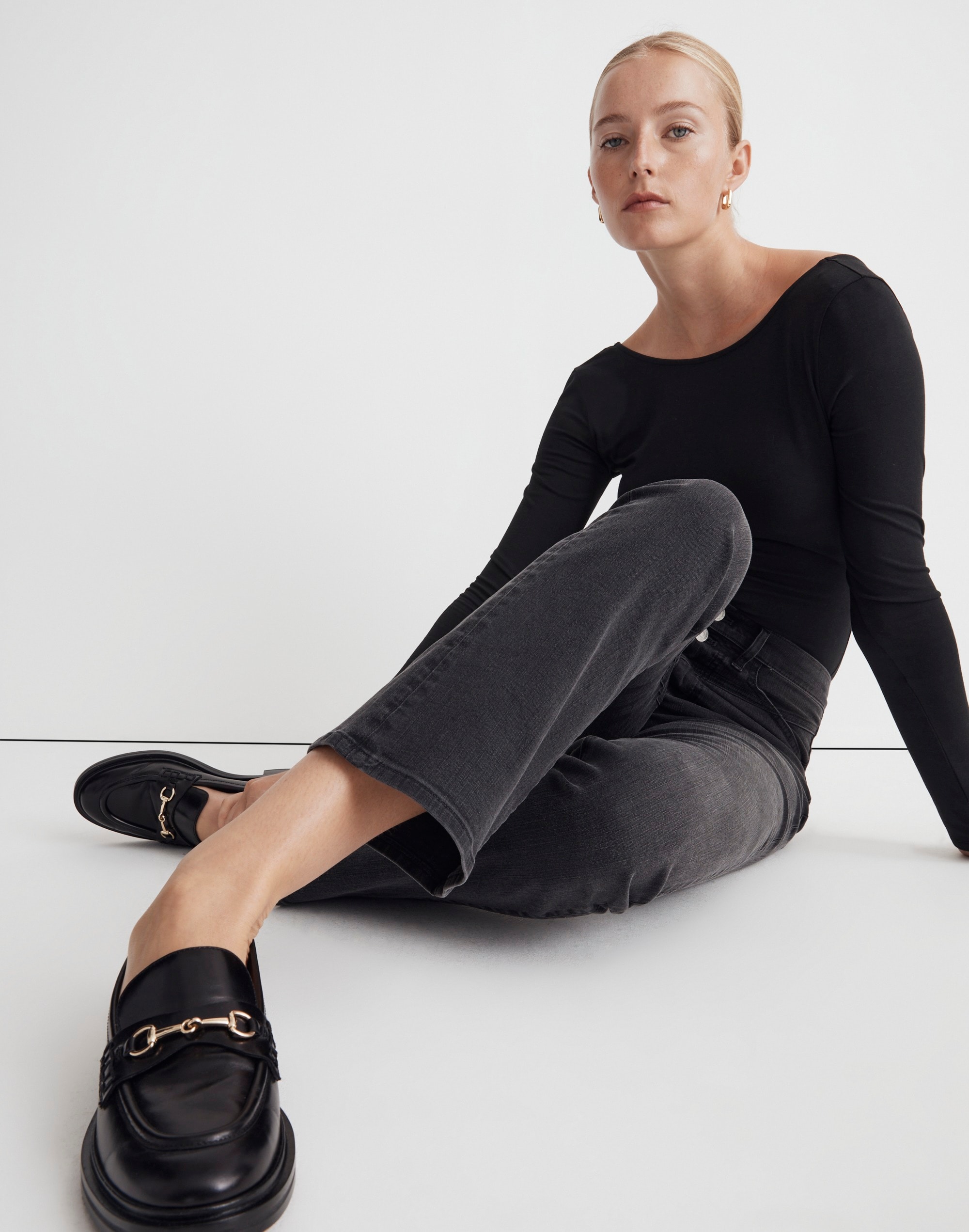 Tall Kick Out Crop Jeans in Beckley Wash