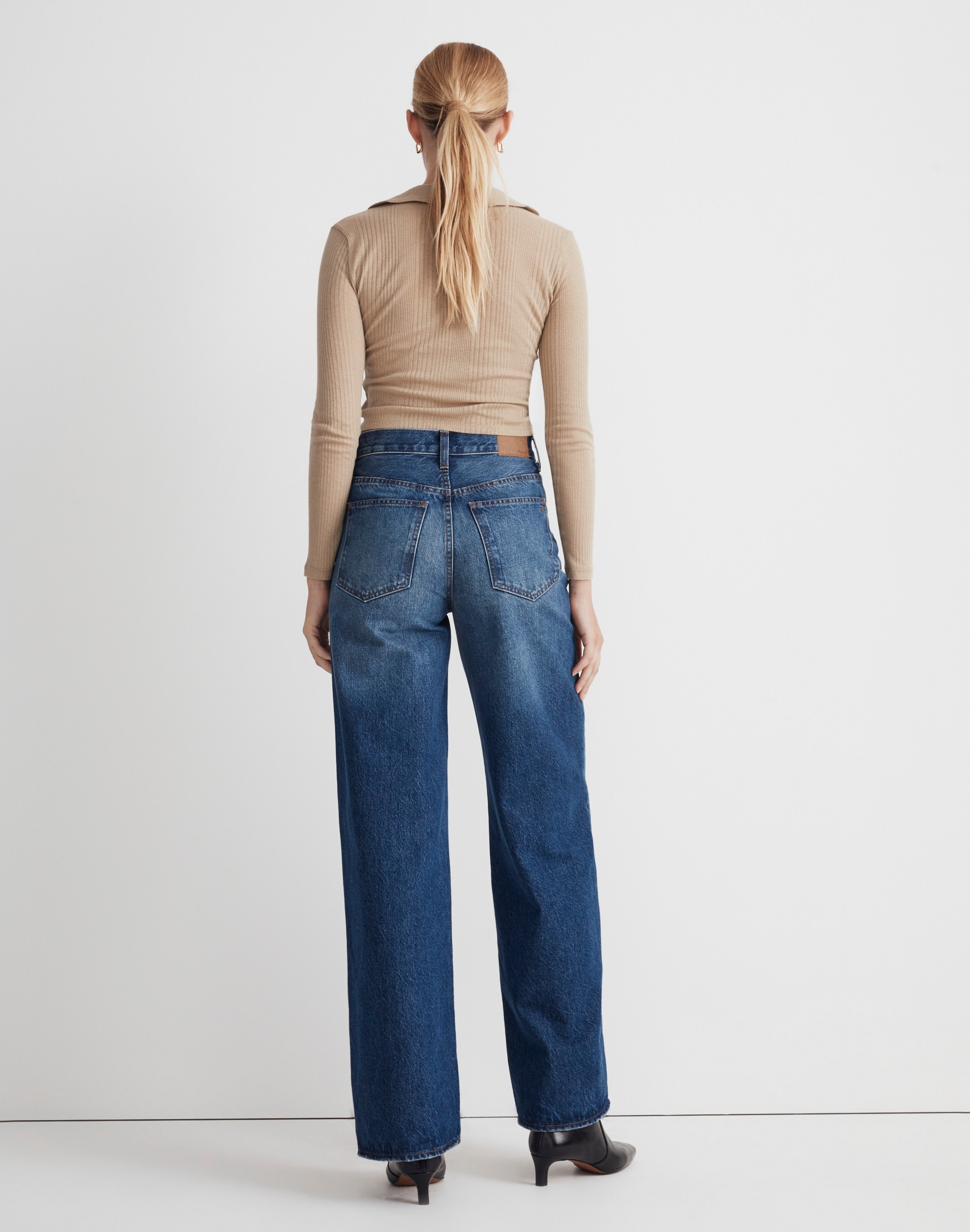 Superwide-Leg Jeans in Halleran Wash Alternate Image 4