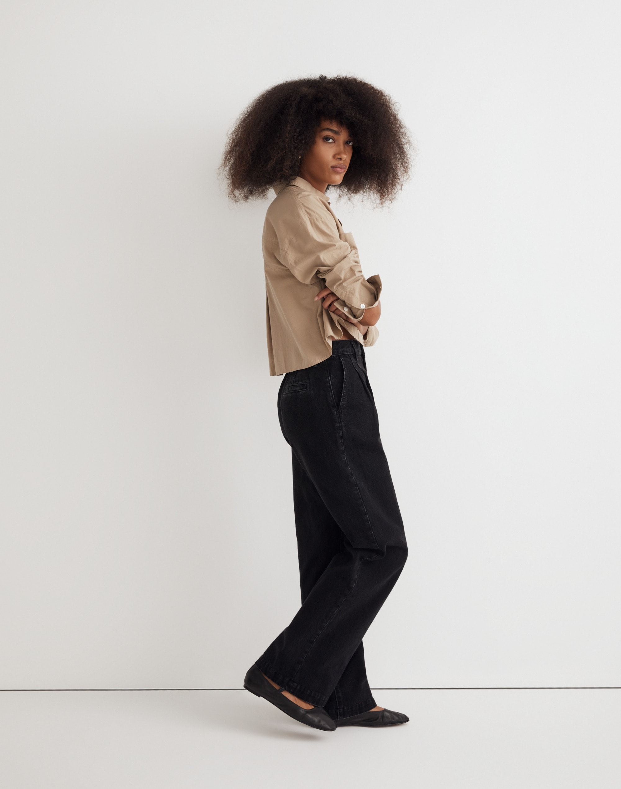 The Harlow Wide-Leg Jean in Norfleet Wash