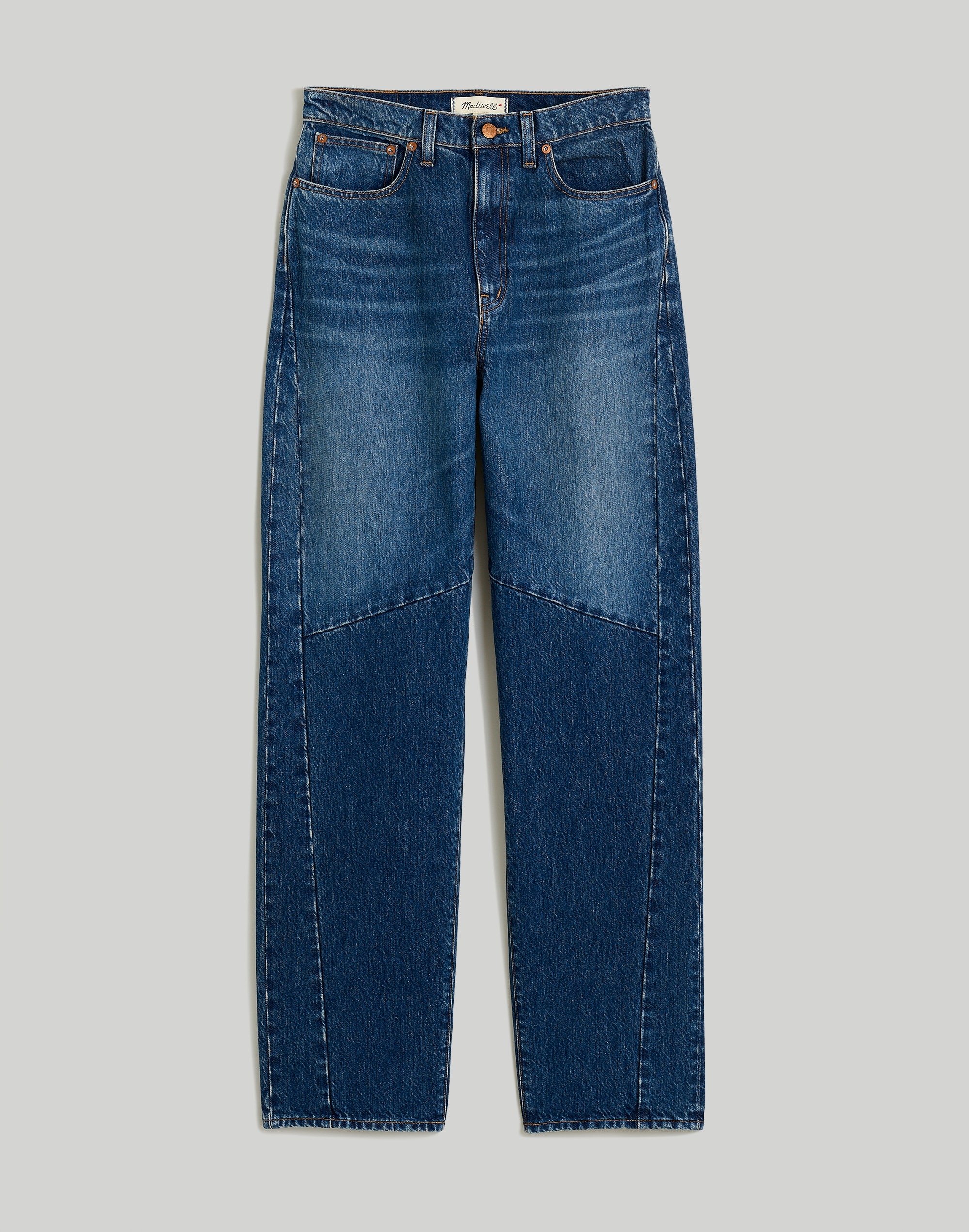 Baggy Tapered Jeans in Fanwell Wash: Two-Tone Edition