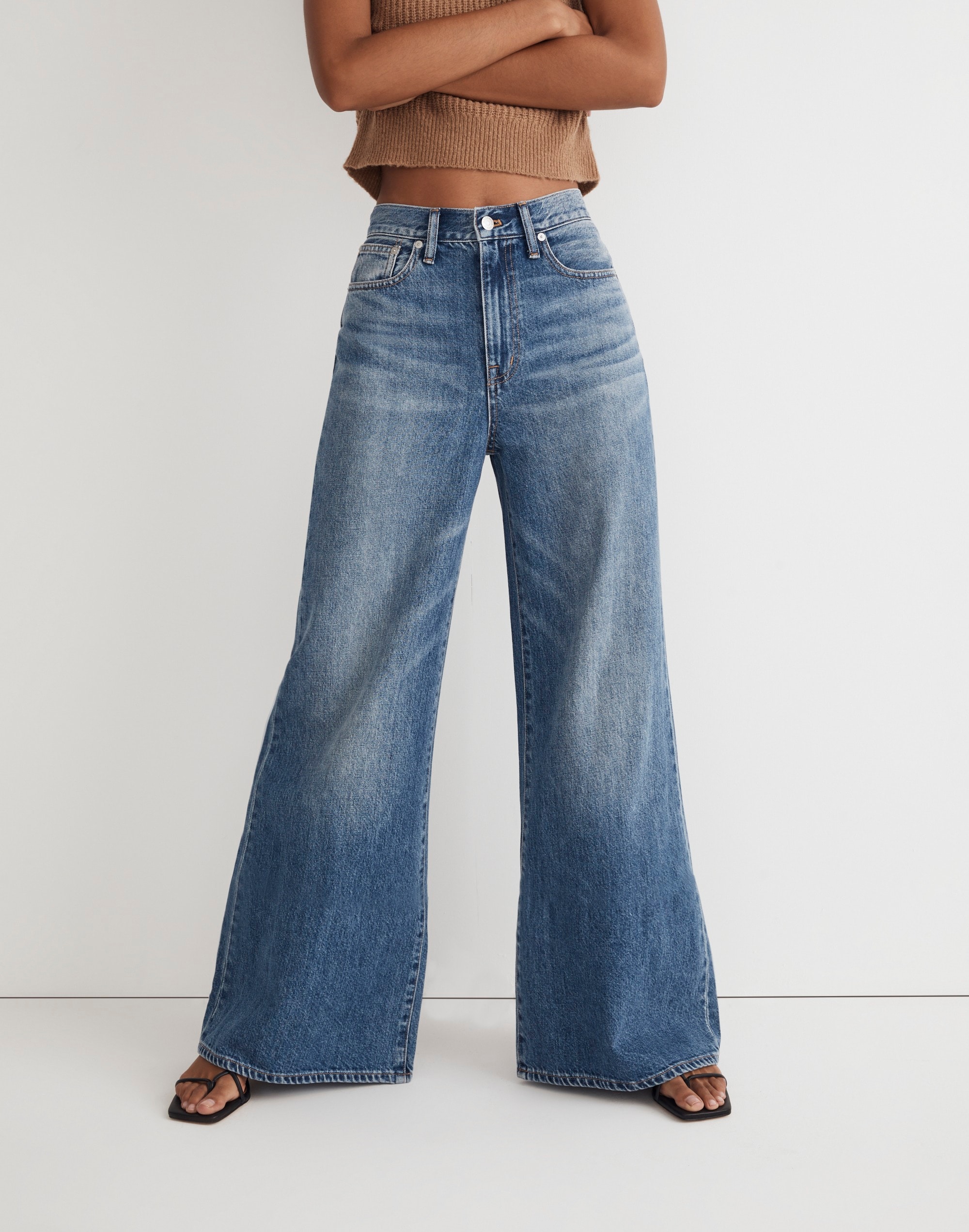 Extrawide-Leg Jeans in Montauk Wash