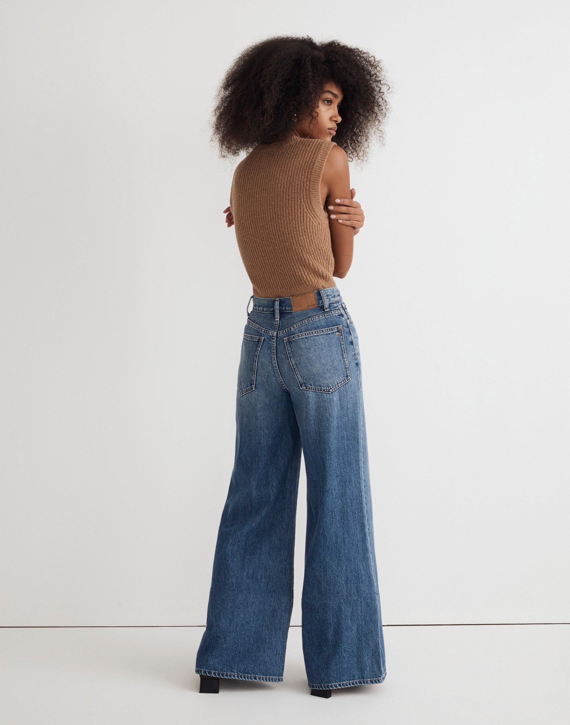Extrawide-Leg Jeans in Montauk Wash