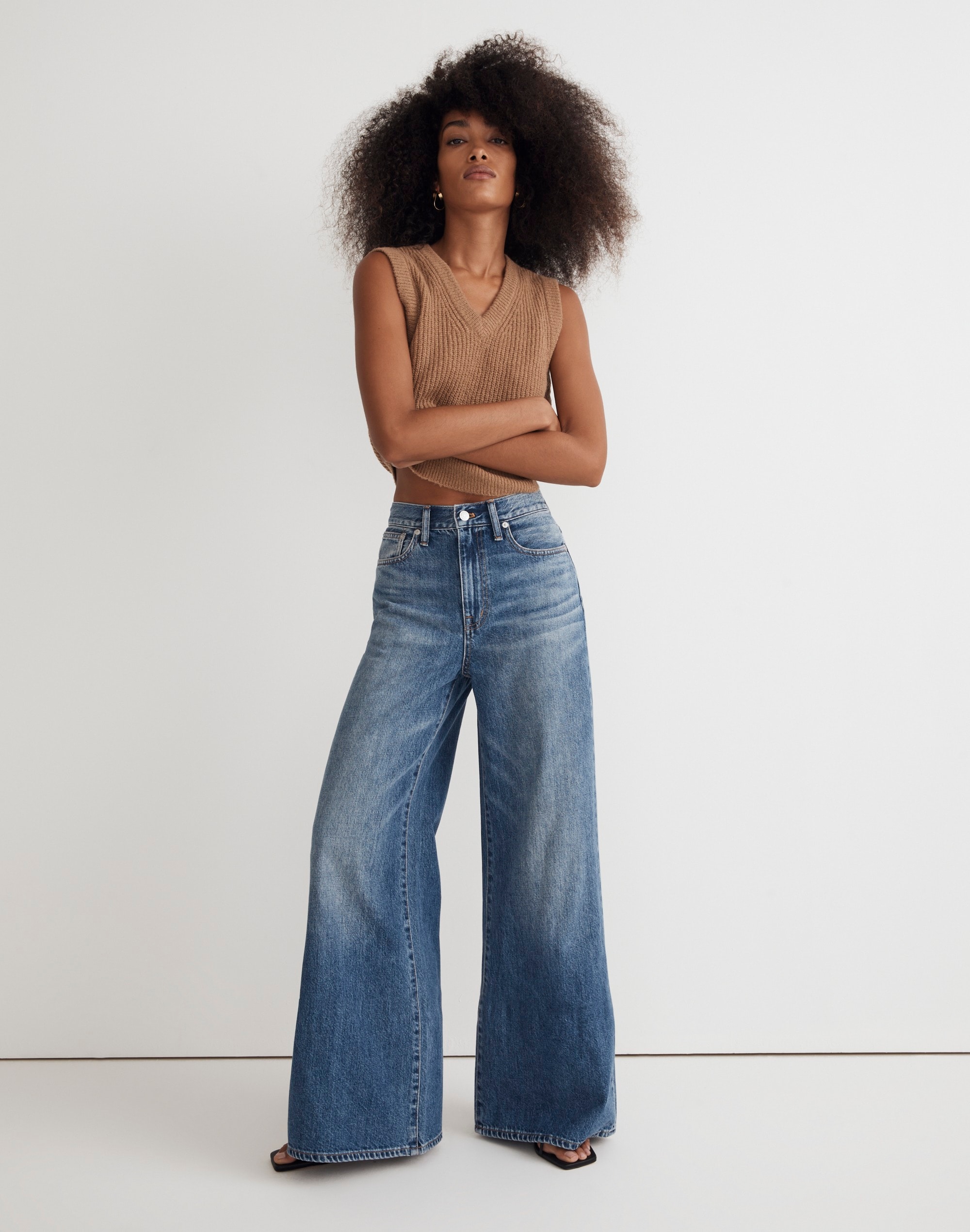 Extrawide-Leg Jeans in Montauk Wash