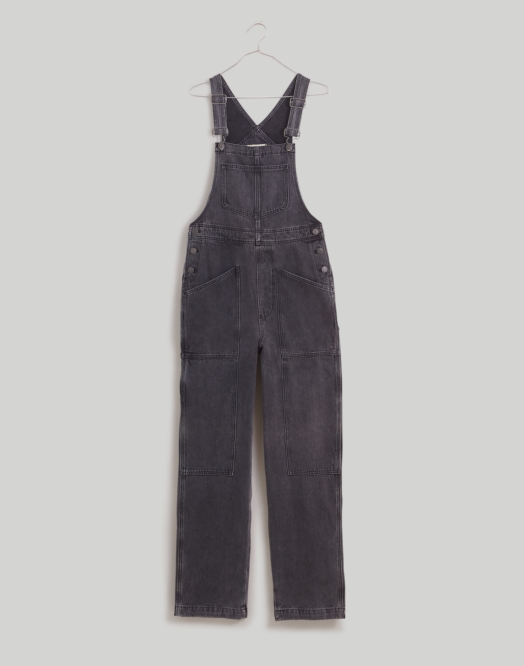 Denim Oversized Carpenter Overalls in Hartwell Wash