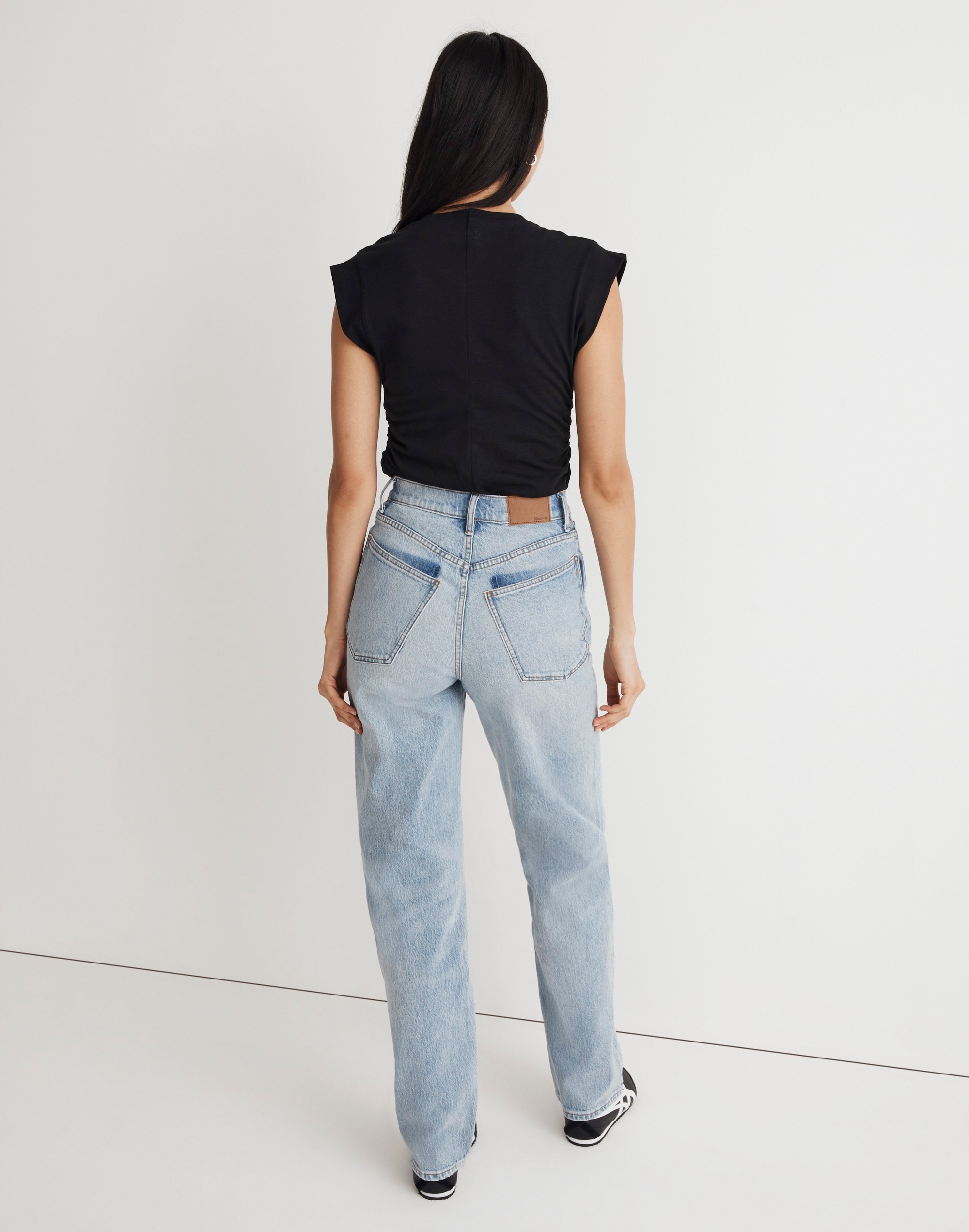 Madewell x Molly Dickson Crossover Baggy Straight Jeans