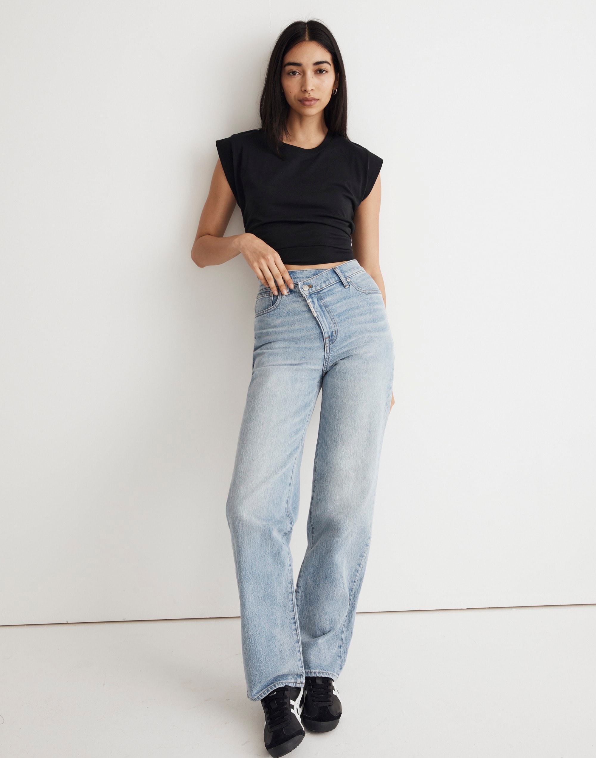 Madewell x Molly Dickson Crossover Baggy Straight Jeans Alternate Image 1