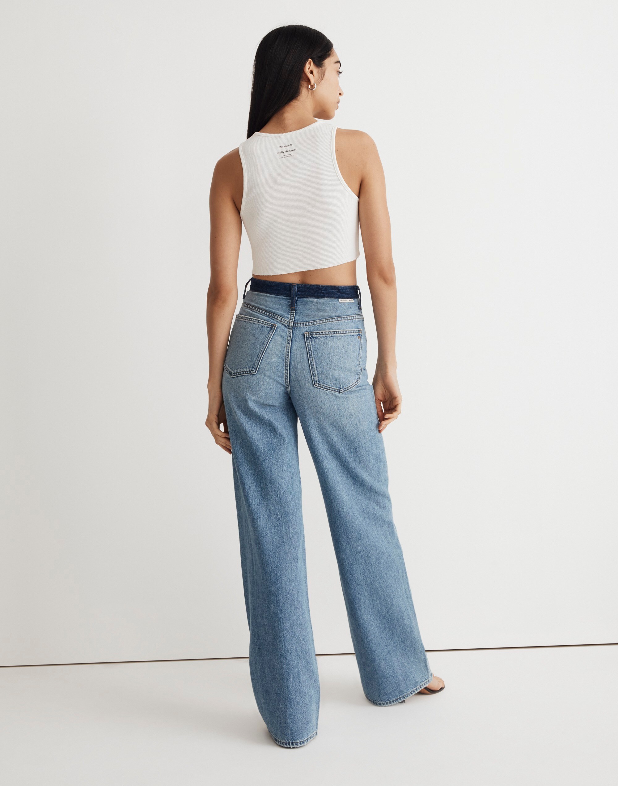 Madewell x Molly Dickson Double-Waistband Straight Jeans Alternate Image 3