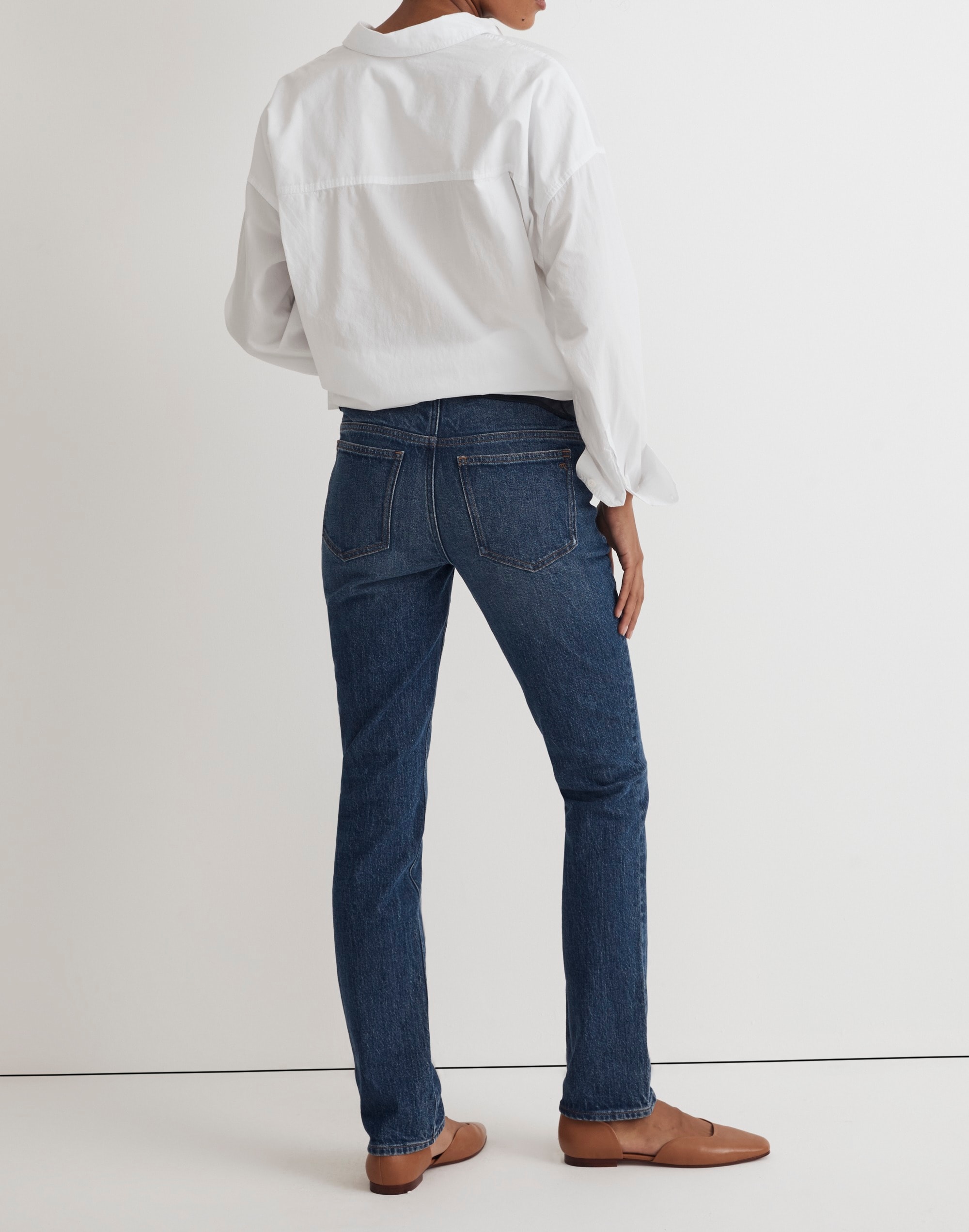 The Maternity Over-the-Belly Perfect Vintage Jean Decatur Wash