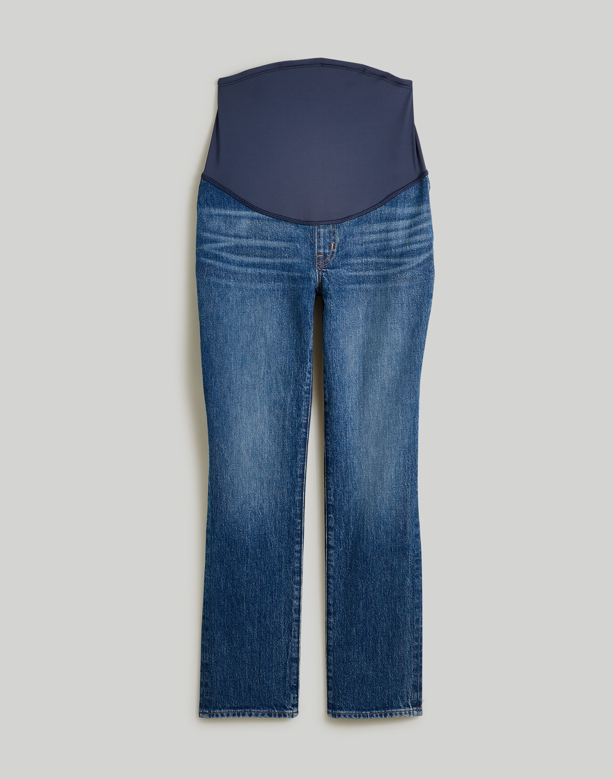 The Maternity Over-the-Belly Perfect Vintage Jean in Decatur Wash