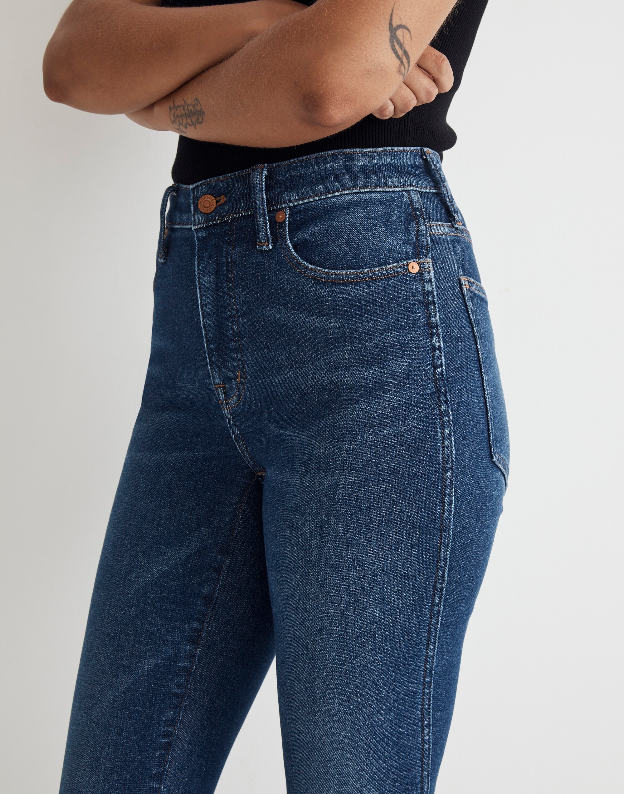 Curvy 10" High-Rise Skinny Jeans Smithley Wash