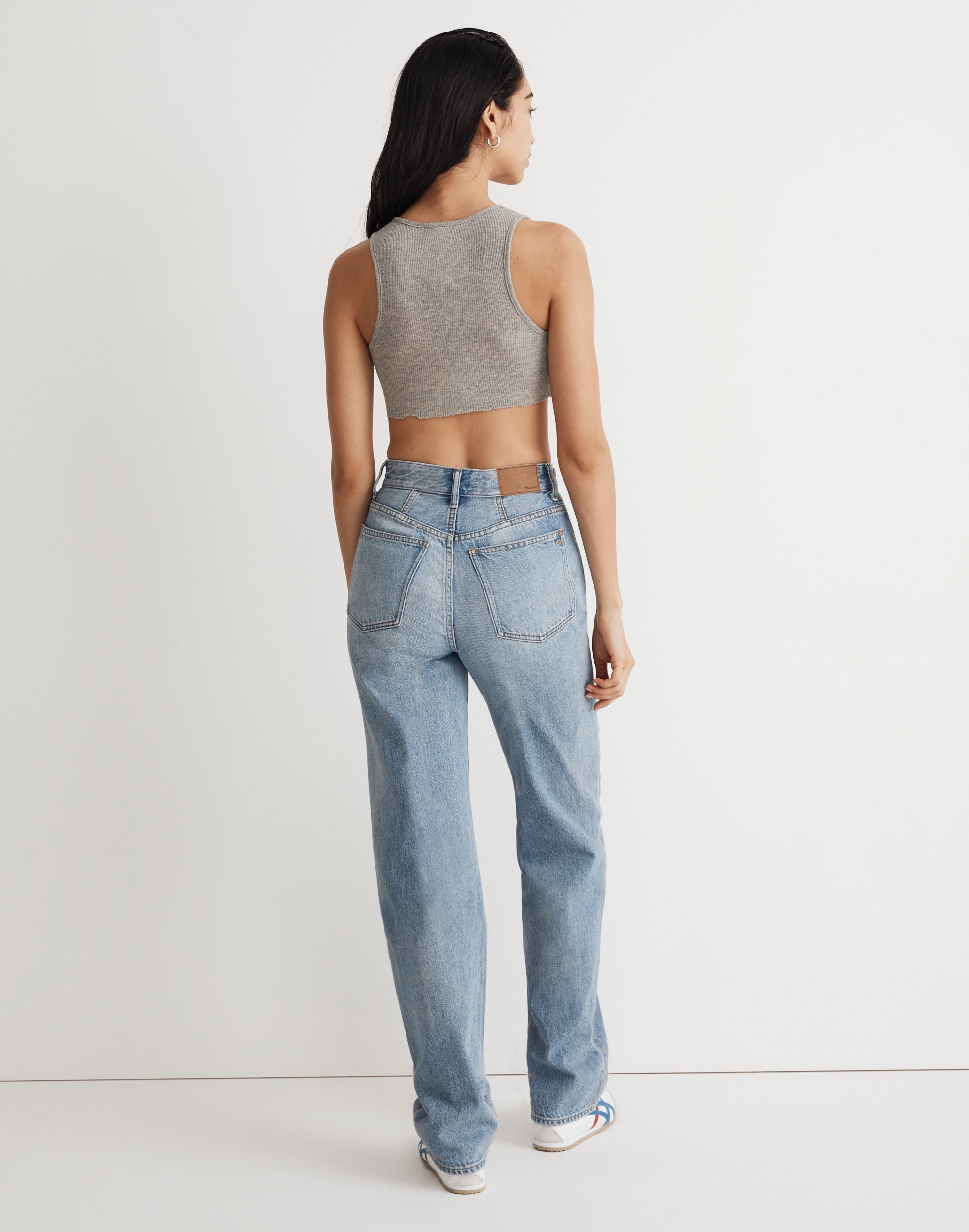 Madewell x Molly Dickson Cutout Baggy Straight Jeans