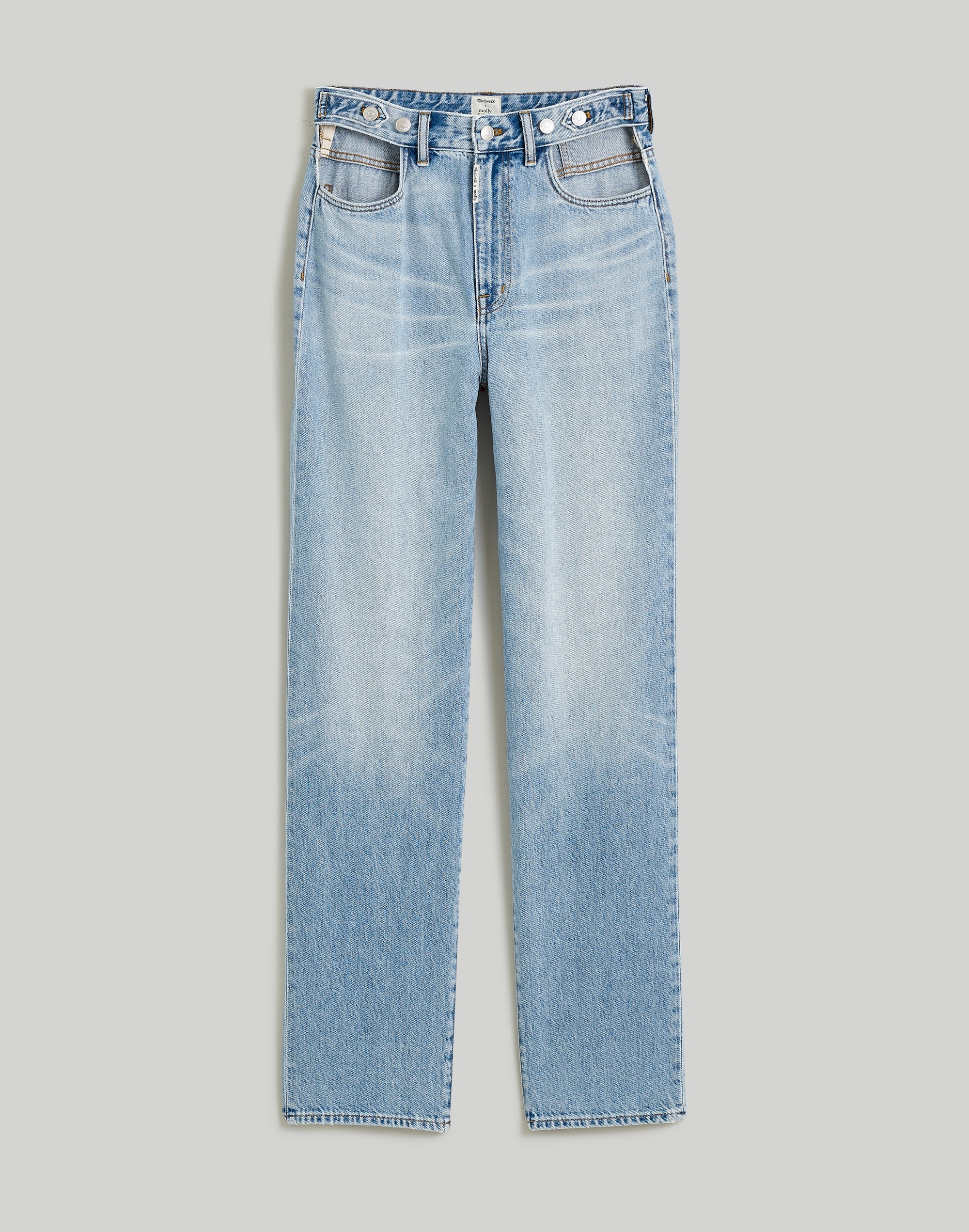 Madewell x Molly Dickson Cutout Baggy Straight Jeans