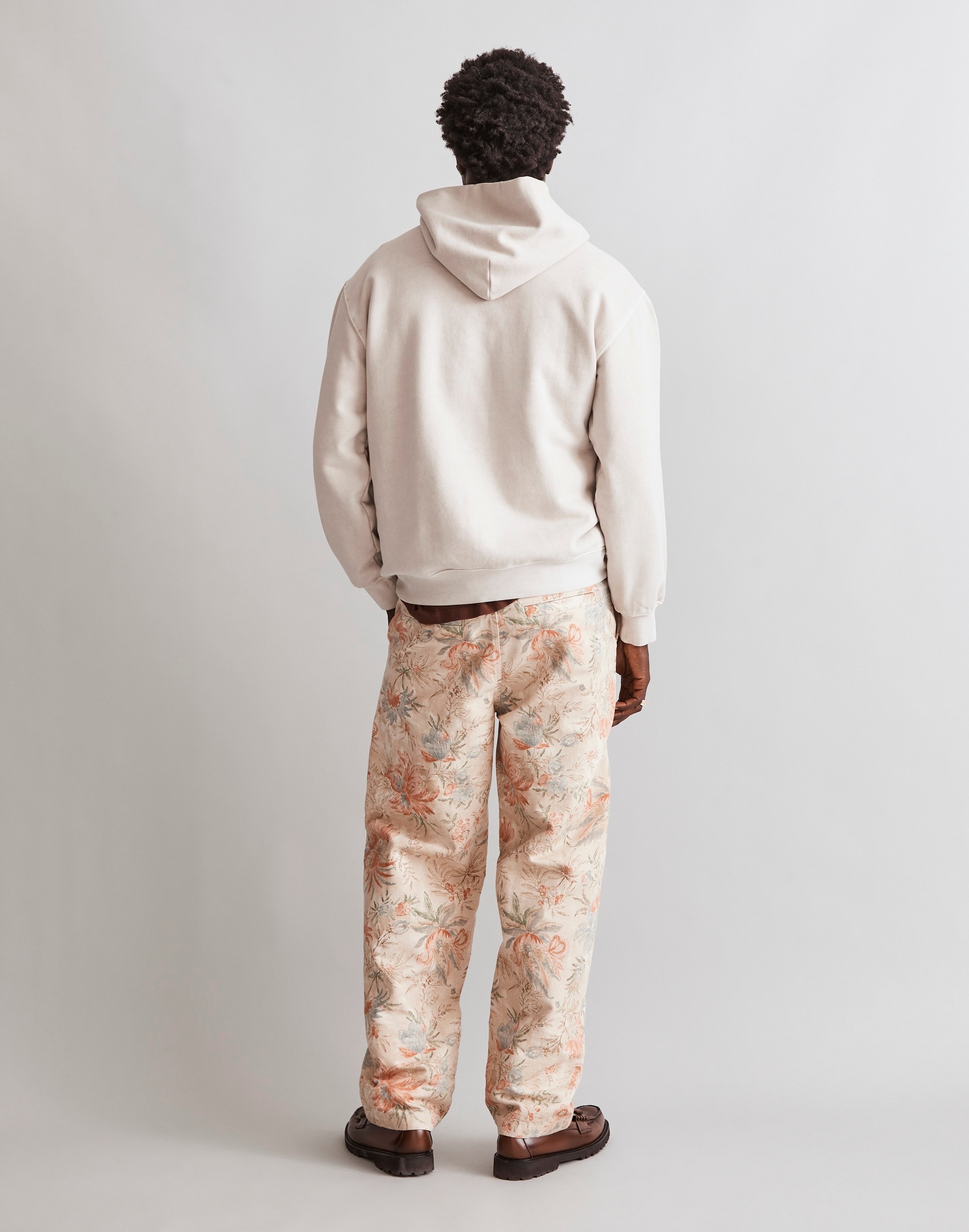 Canvas Vintage Straight Pants in Floral