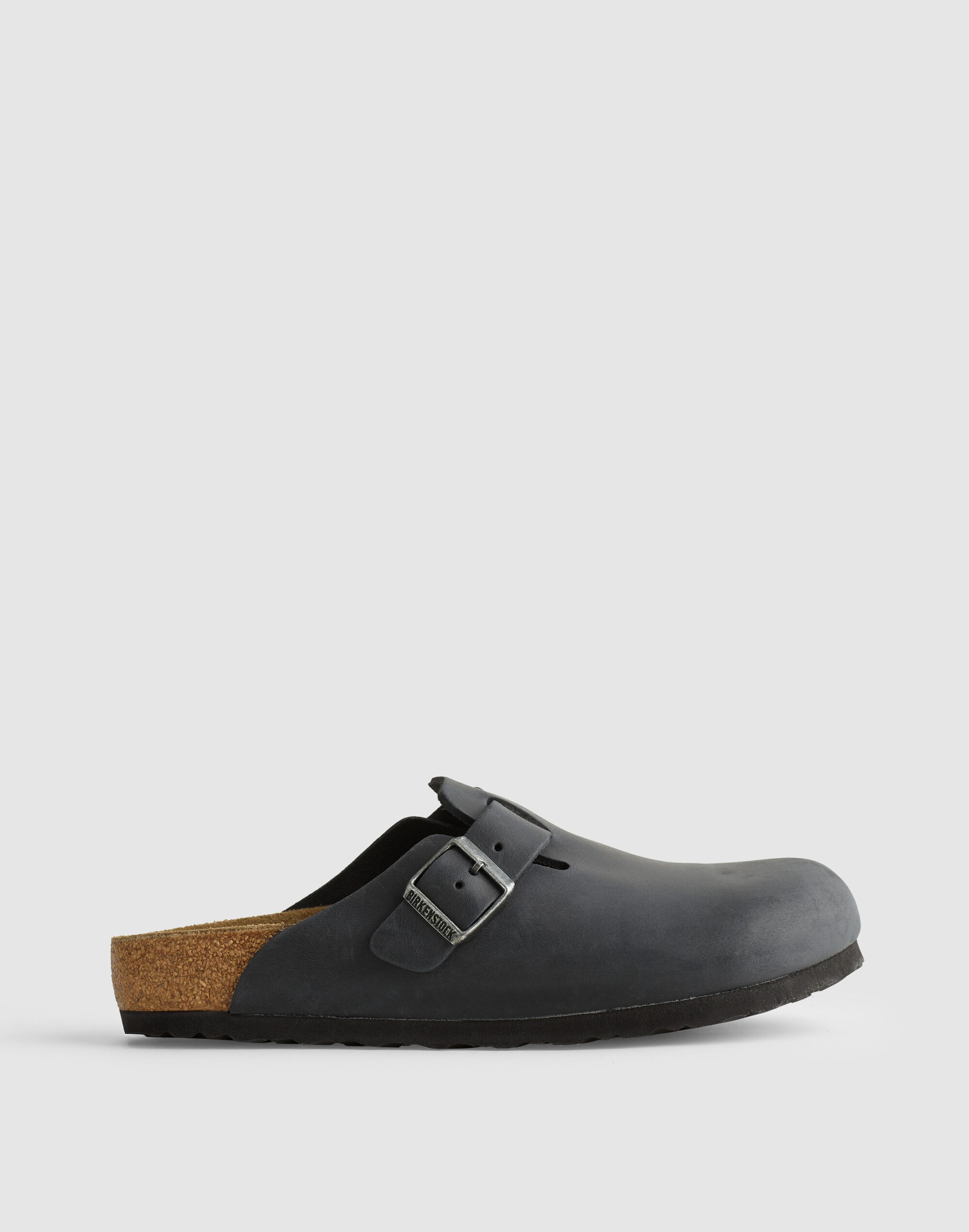 Birkenstock&reg; Boston Textured Leather Soft Footbed Clogs