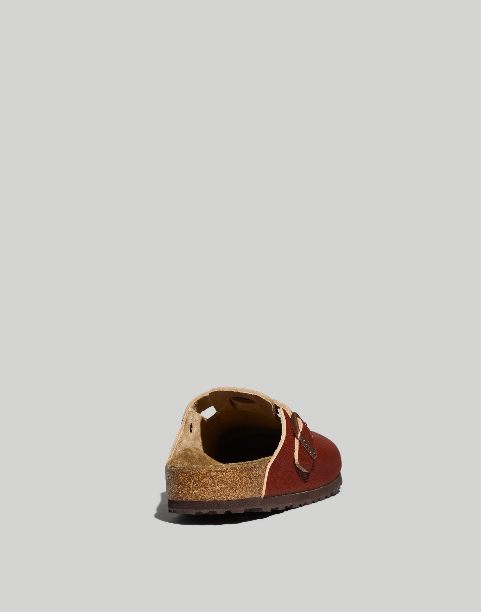 Birkenstock® Boston Textured Leather Soft Footbed Clogs