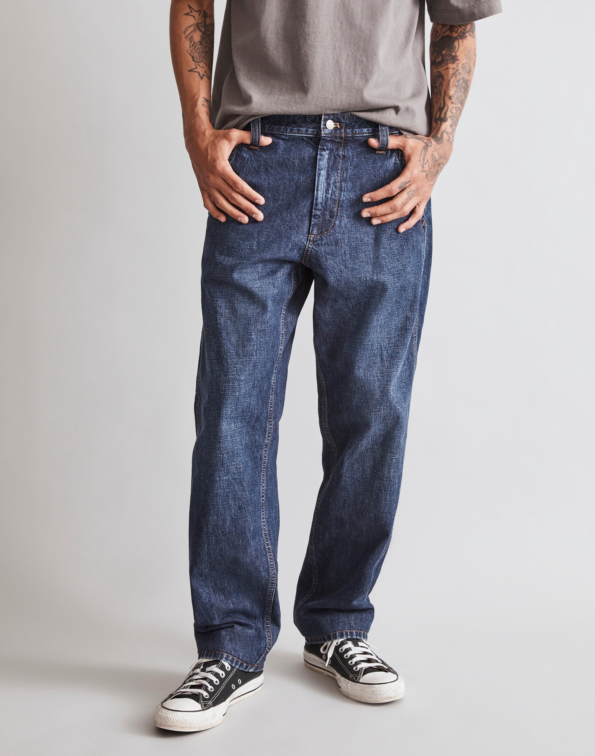 Indigo-Dyed Painter Pants in Glenmore Wash | Madewell