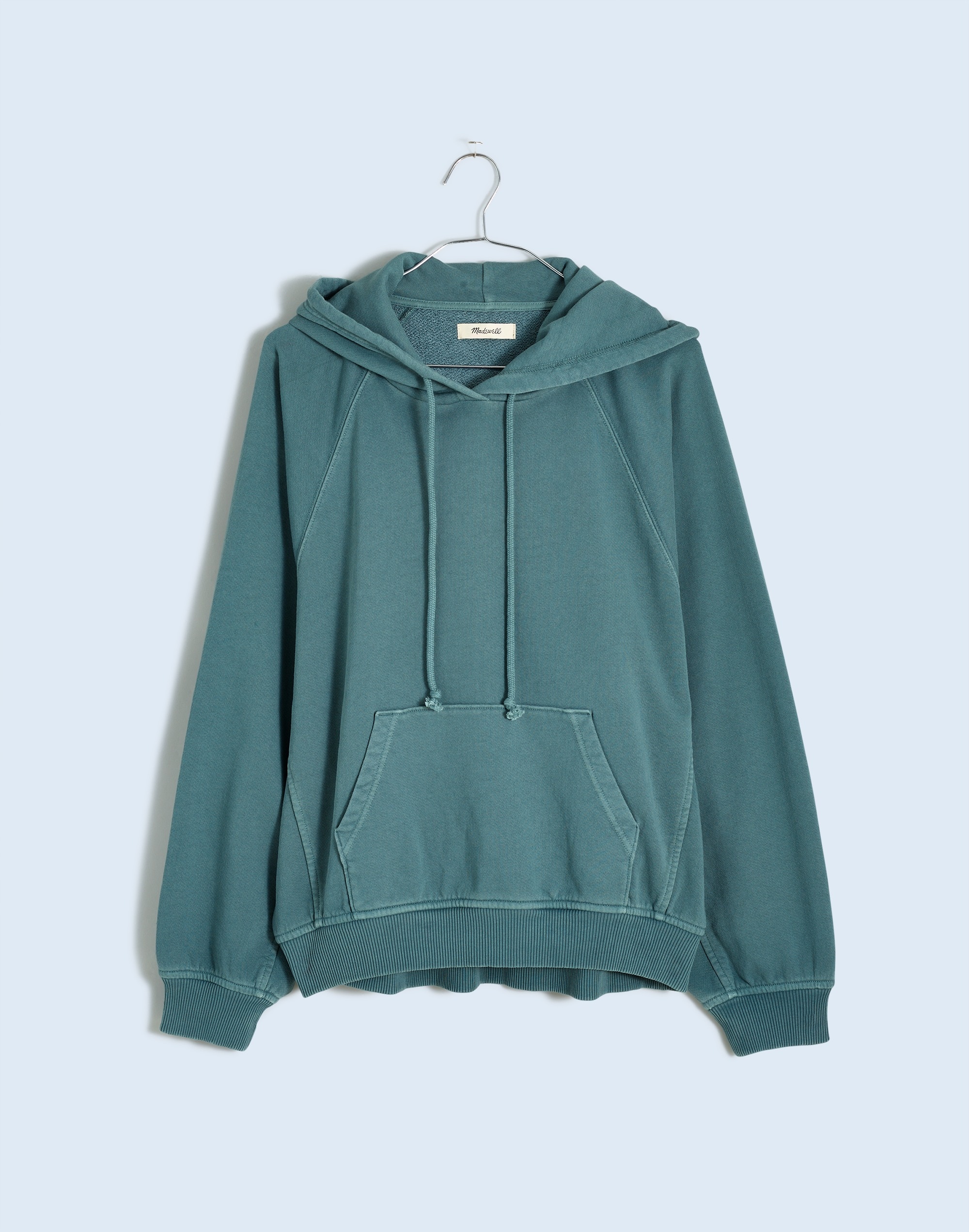 Mw Terry Relaxed Raglan-sleeve Sweatshirt In Distant Mineral