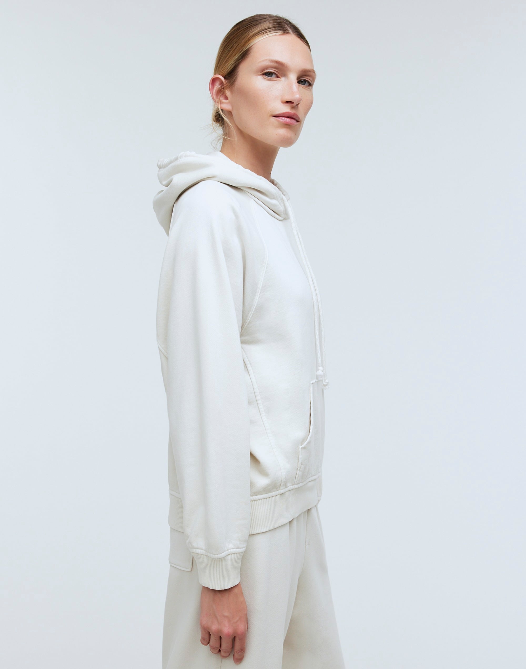 Terry Relaxed Raglan-Sleeve Sweatshirt