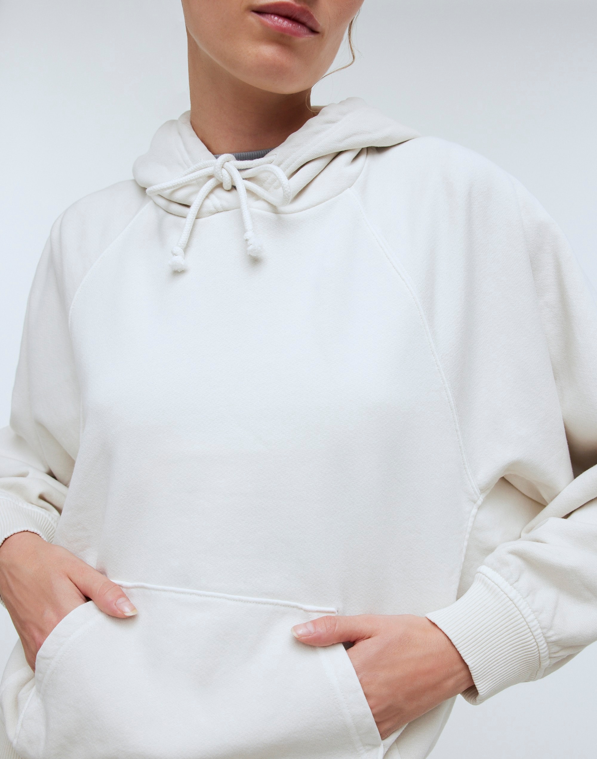 Terry Relaxed Raglan-Sleeve Sweatshirt