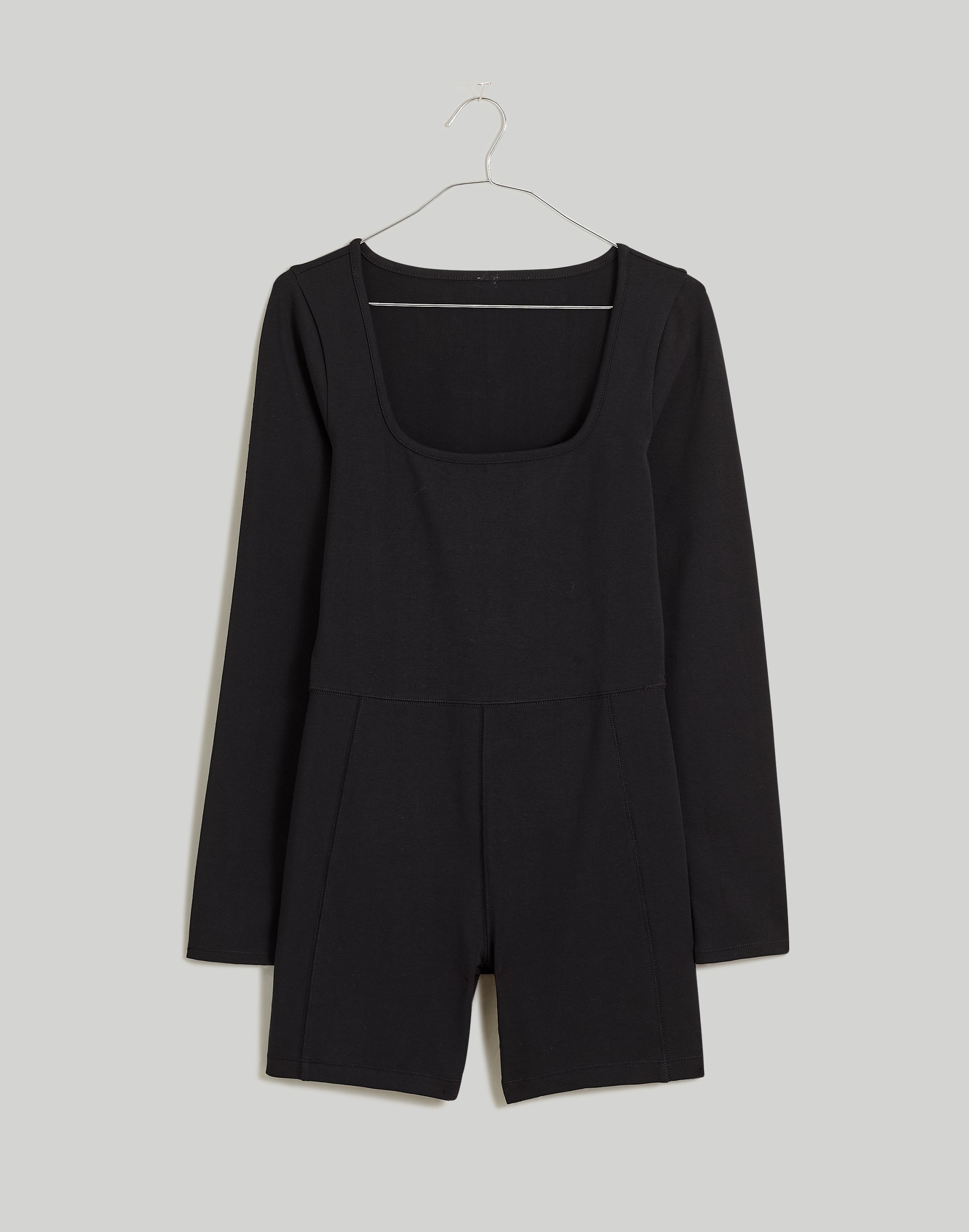 Knit Long-Sleeve Biker Unitard